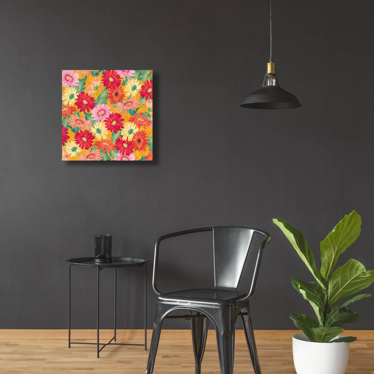 Heavenly Divine- Daisies by Carissa Luminess - 24x24 acrylic wall art in a room