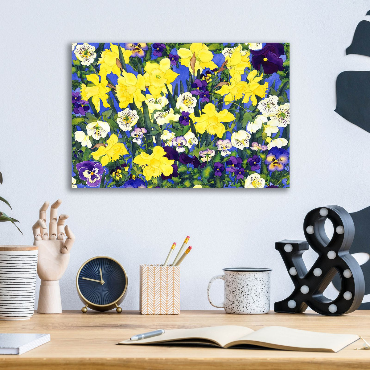 Fertile Rising Pattern - Lead by Carissa Luminess - 16x12 acrylic wall art in a room