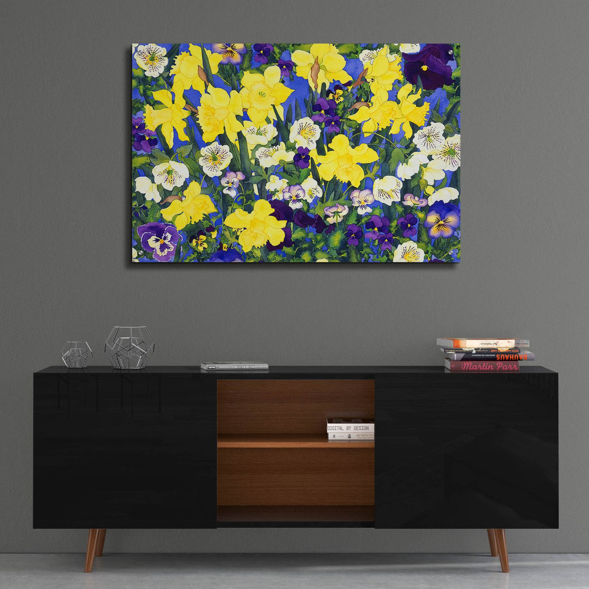 Fertile Rising Pattern - Lead by Carissa Luminess - 36x24 acrylic wall art in a room