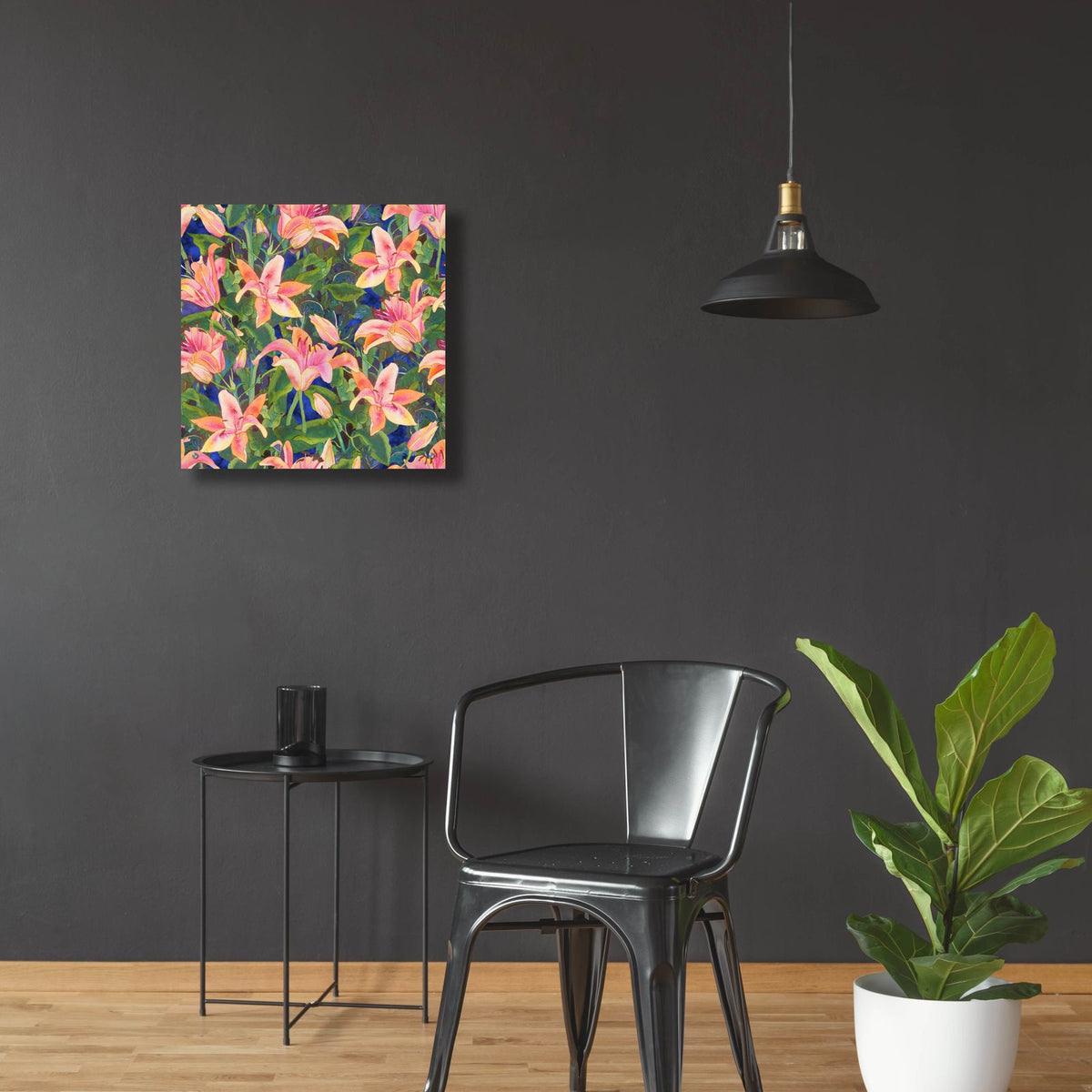Dance of Love- lily repeat by Carissa Luminess - 24x24 acrylic wall art in a room