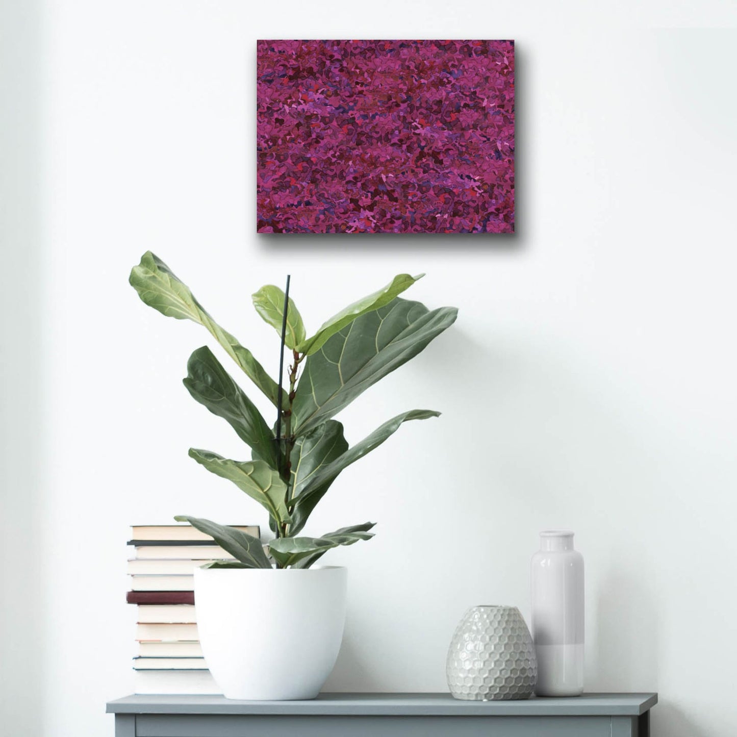 Epic Art 'Dance Of Love- Larkspur Repeat' by Carissa Luminess, Acrylic Glass Wall Art,16x12