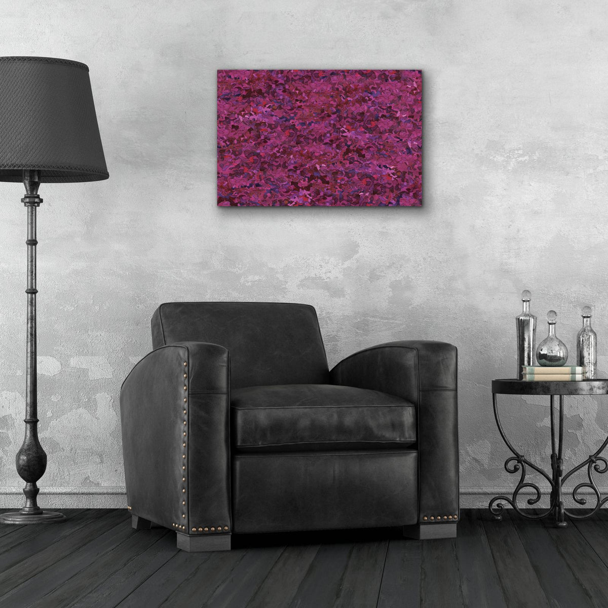 Dance Of Love- Larkspur Repeat by Carissa Luminess - 24x16 acrylic wall art in a room