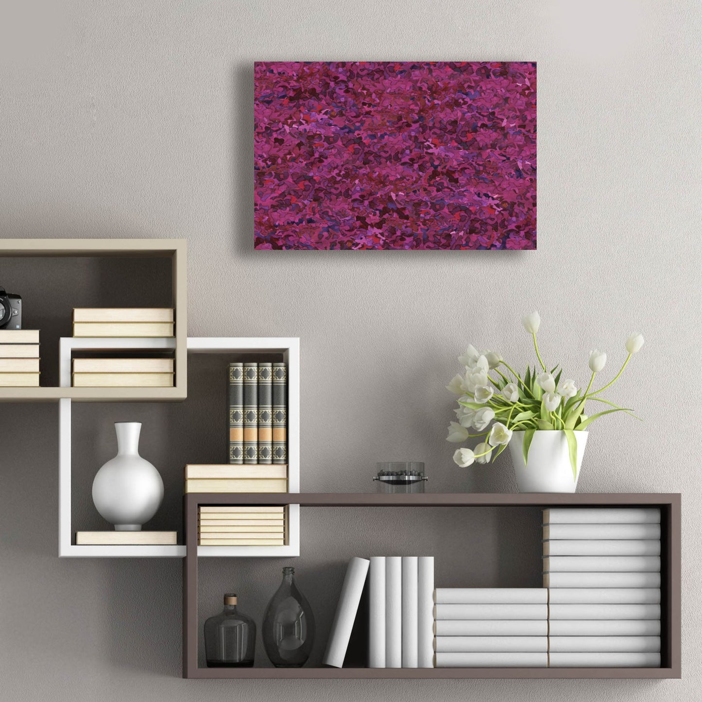 Epic Art 'Dance Of Love- Larkspur Repeat' by Carissa Luminess, Acrylic Glass Wall Art,24x16