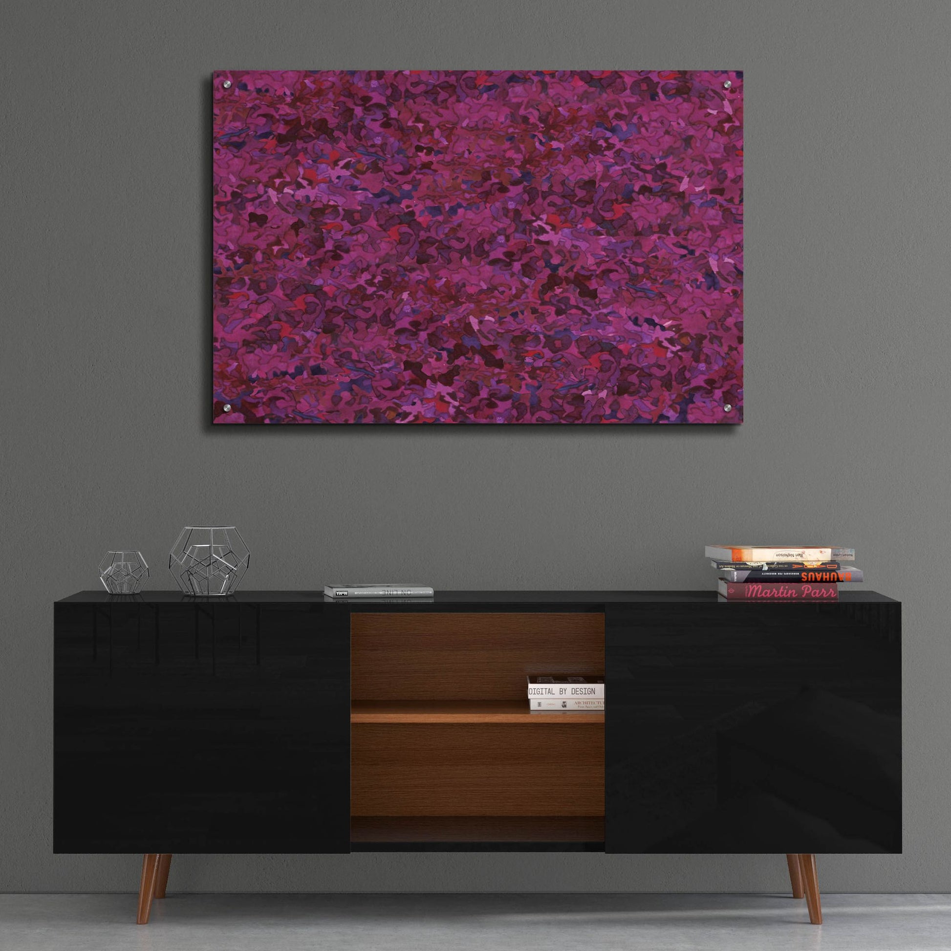 Epic Art 'Dance Of Love- Larkspur Repeat' by Carissa Luminess, Acrylic Glass Wall Art,36x24