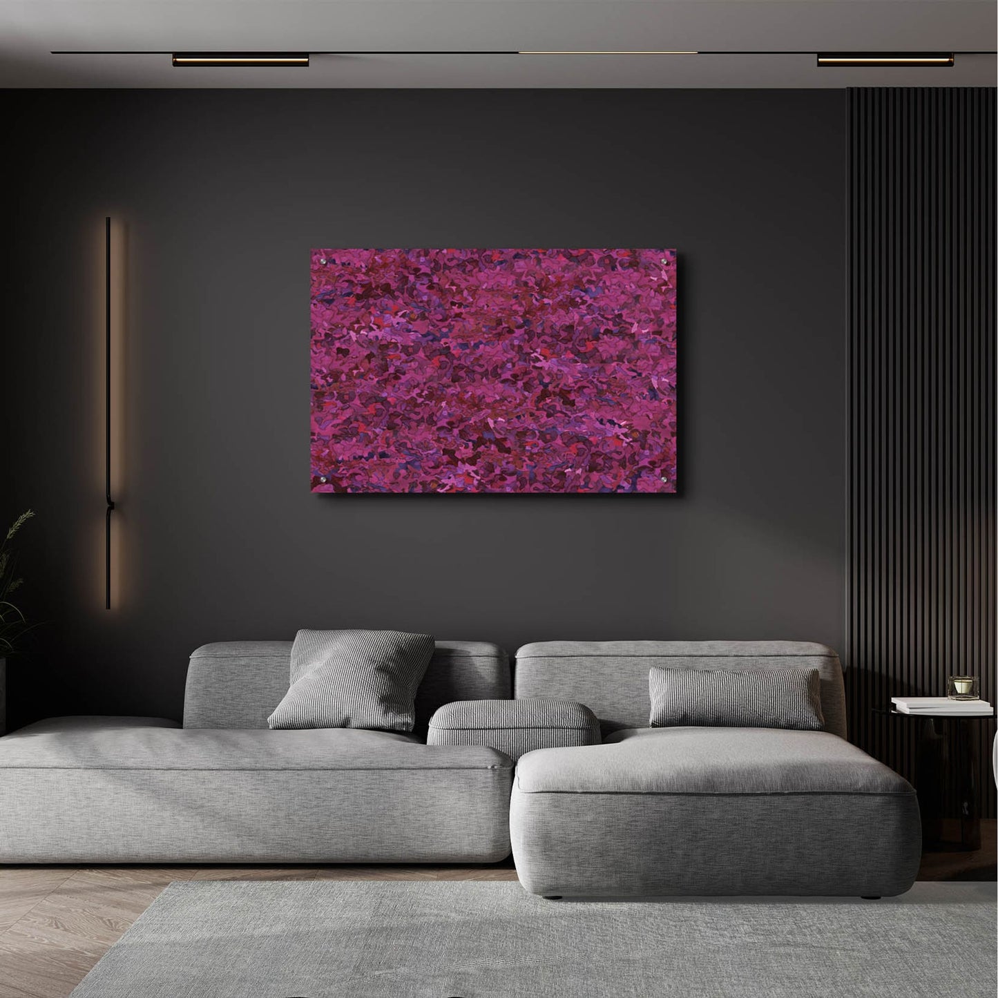 Epic Art 'Dance Of Love- Larkspur Repeat' by Carissa Luminess, Acrylic Glass Wall Art,36x24