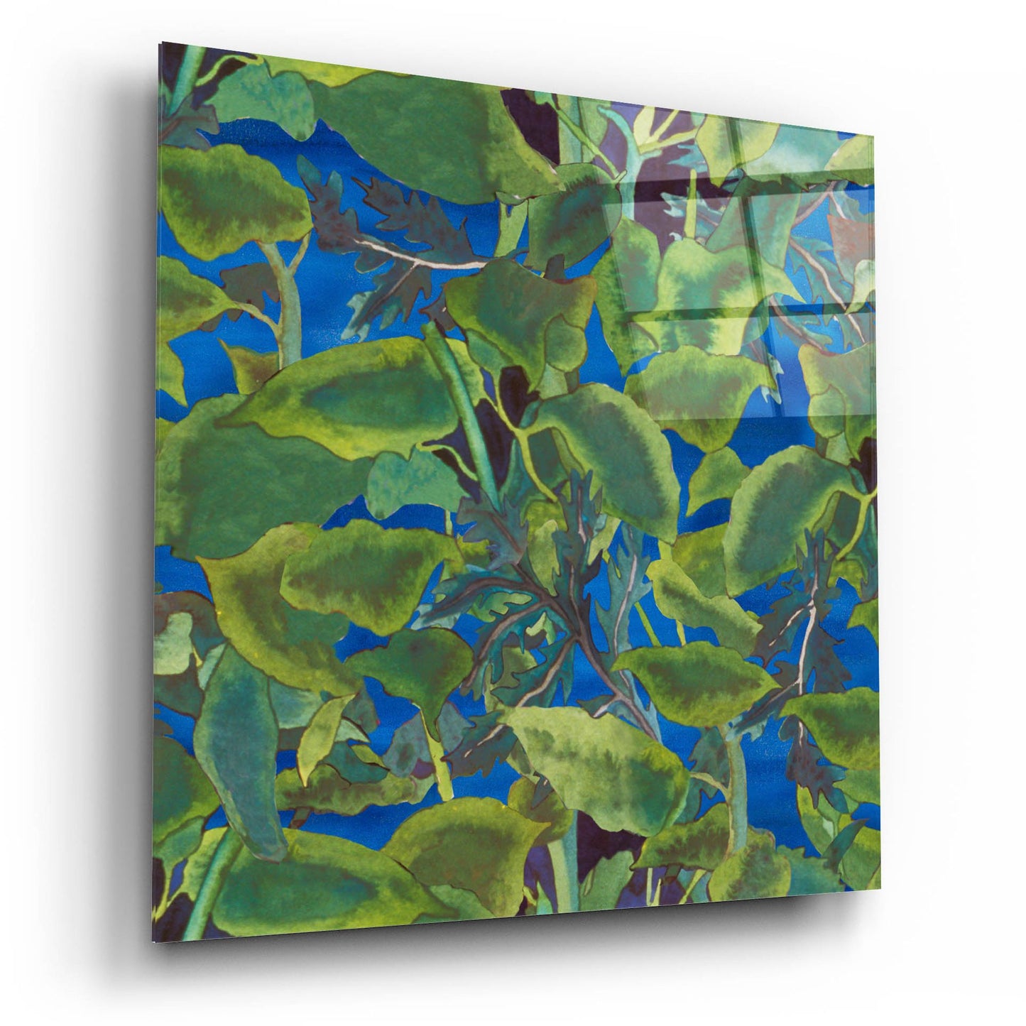 Epic Art 'Dance Of Love- Leaf Repeat' by Carissa Luminess, Acrylic Glass Wall Art,12x12