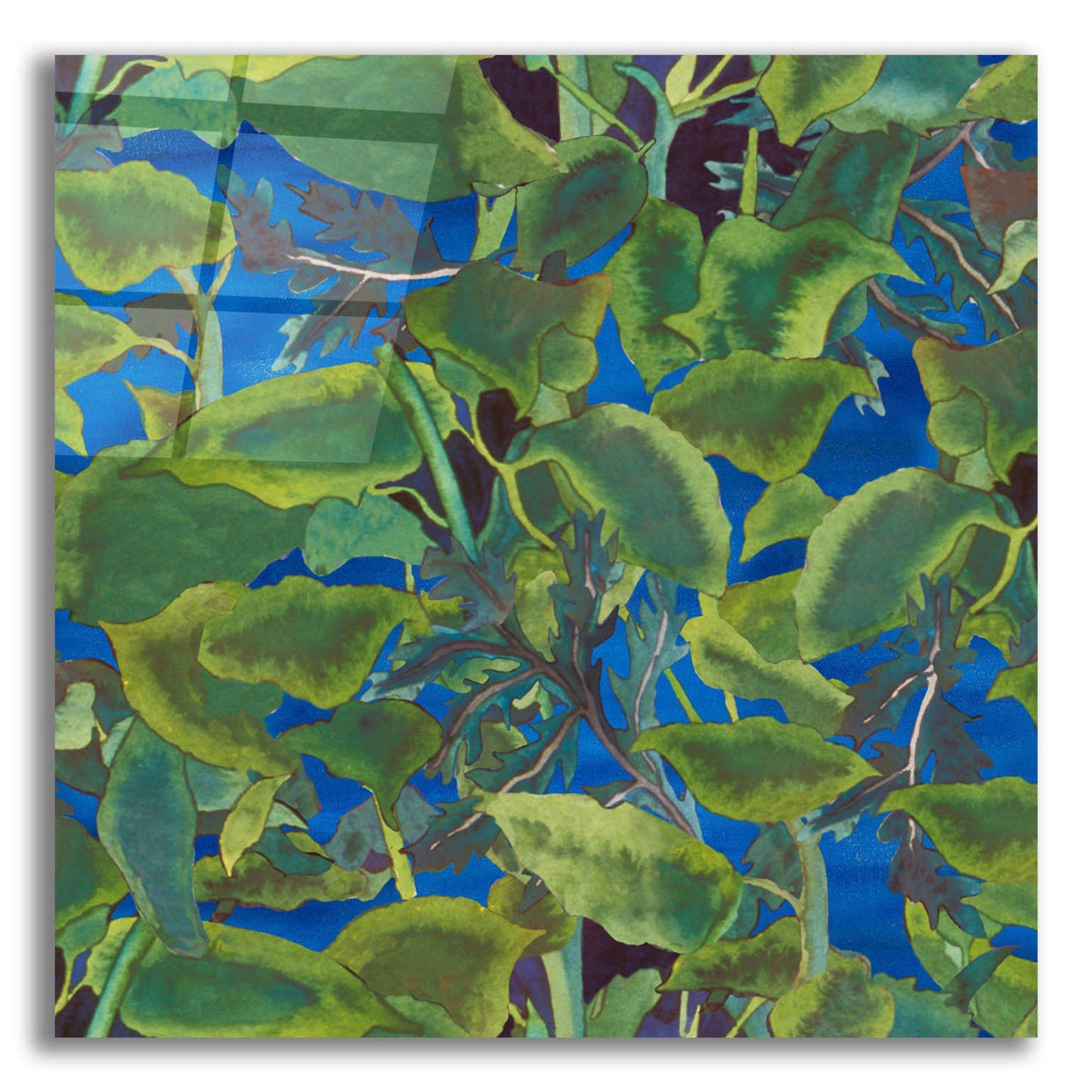 Epic Art 'Dance Of Love- Leaf Repeat' by Carissa Luminess, Acrylic Glass Wall Art,12x12