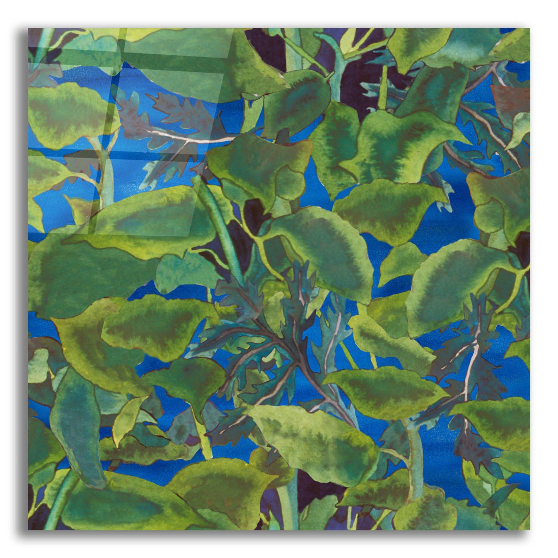 Epic Art 'Dance Of Love- Leaf Repeat' by Carissa Luminess, Acrylic Glass Wall Art,12x12