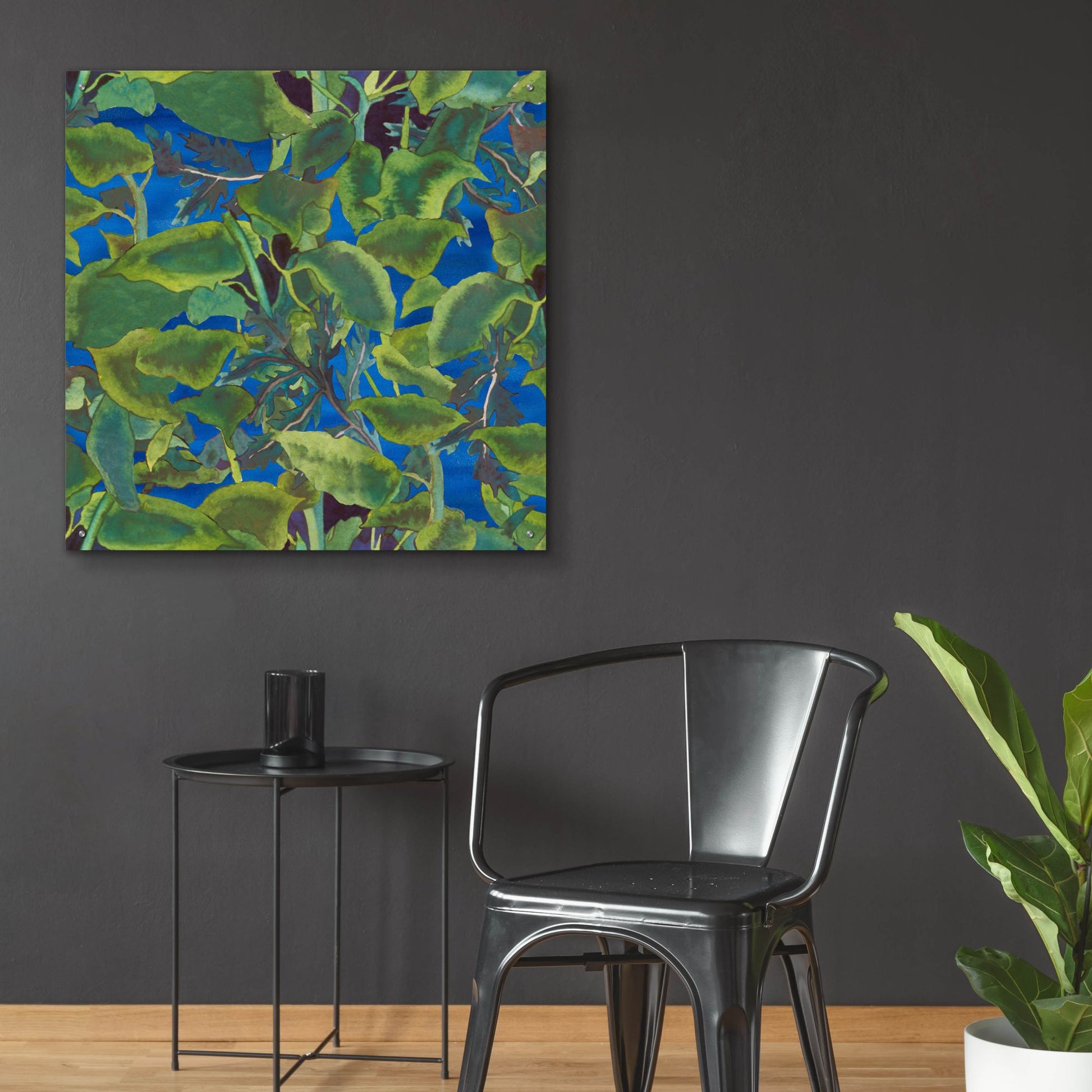 Epic Art 'Dance Of Love- Leaf Repeat' by Carissa Luminess, Acrylic Glass Wall Art,36x36