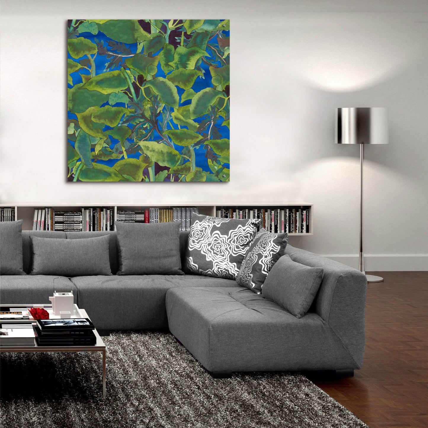 Epic Art 'Dance Of Love- Leaf Repeat' by Carissa Luminess, Acrylic Glass Wall Art,36x36