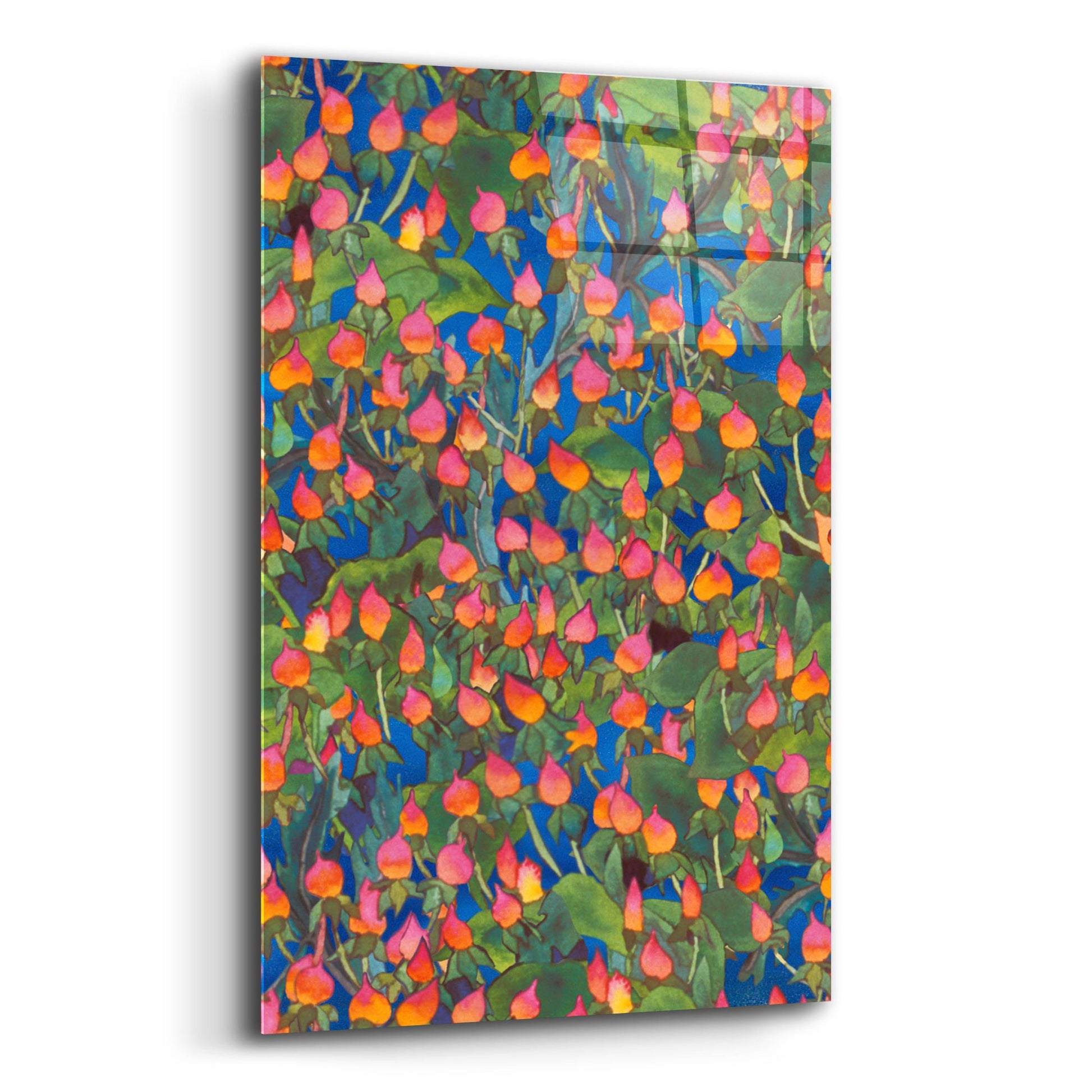 Epic Art 'Dance Of Love- Small Flower Repeat' by Carissa Luminess, Acrylic Glass Wall Art,12x16