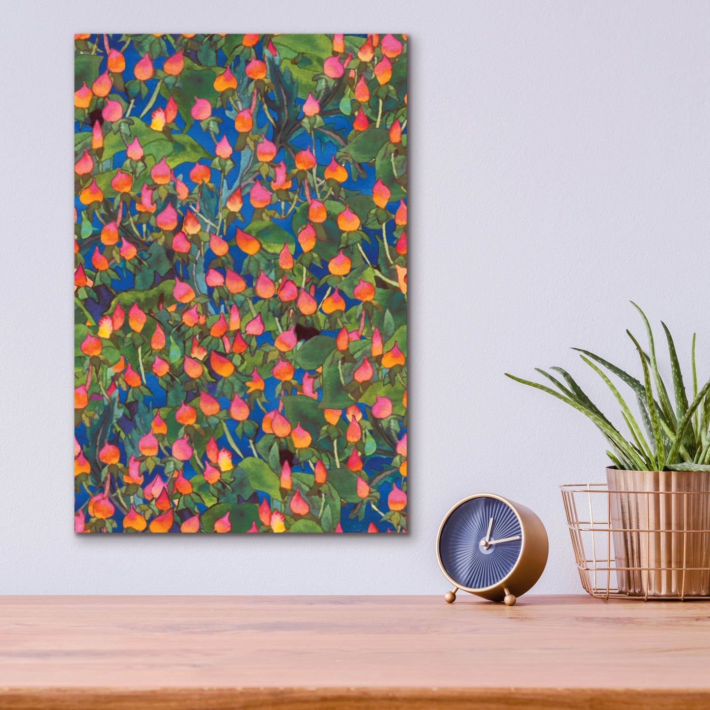 Epic Art 'Dance Of Love- Small Flower Repeat' by Carissa Luminess, Acrylic Glass Wall Art,12x16