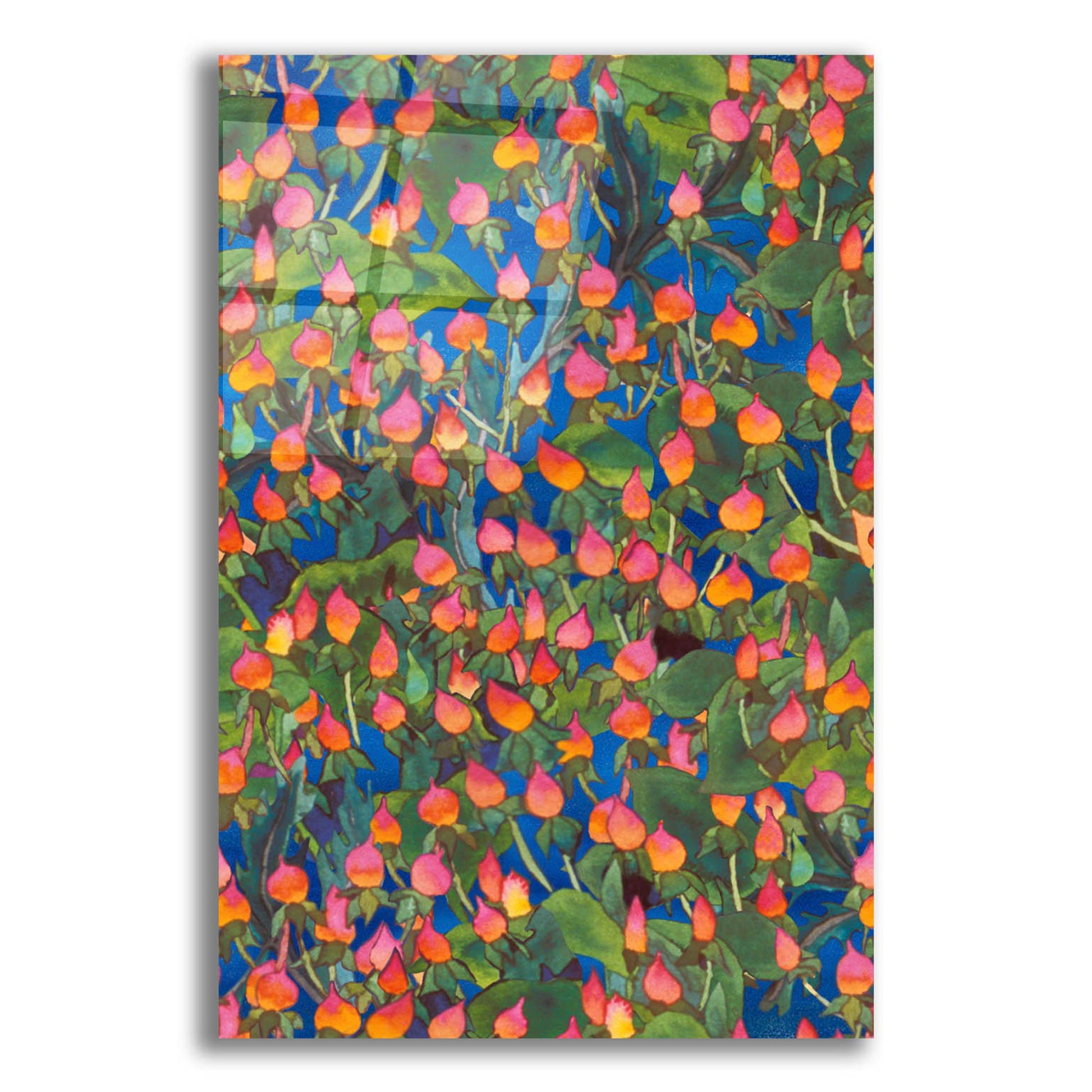 Epic Art 'Dance Of Love- Small Flower Repeat' by Carissa Luminess, Acrylic Glass Wall Art,12x16