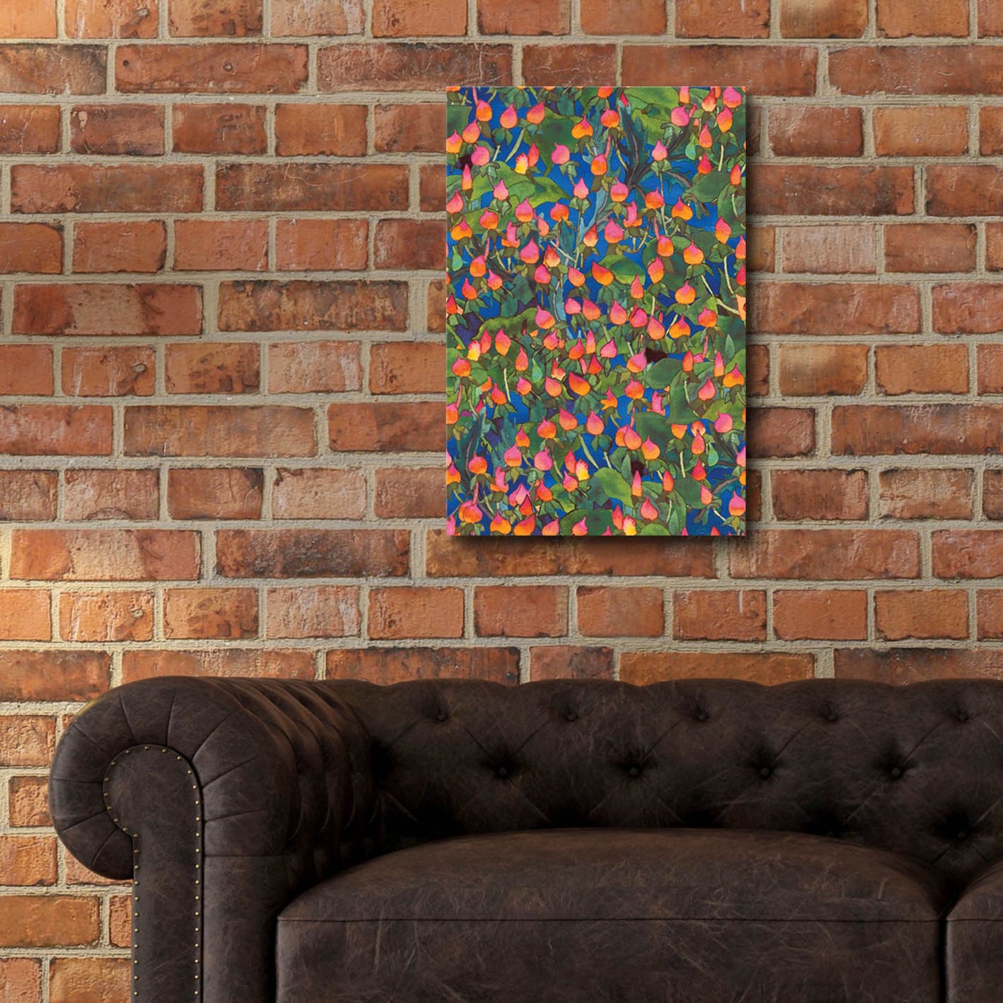 Epic Art 'Dance Of Love- Small Flower Repeat' by Carissa Luminess, Acrylic Glass Wall Art,16x24