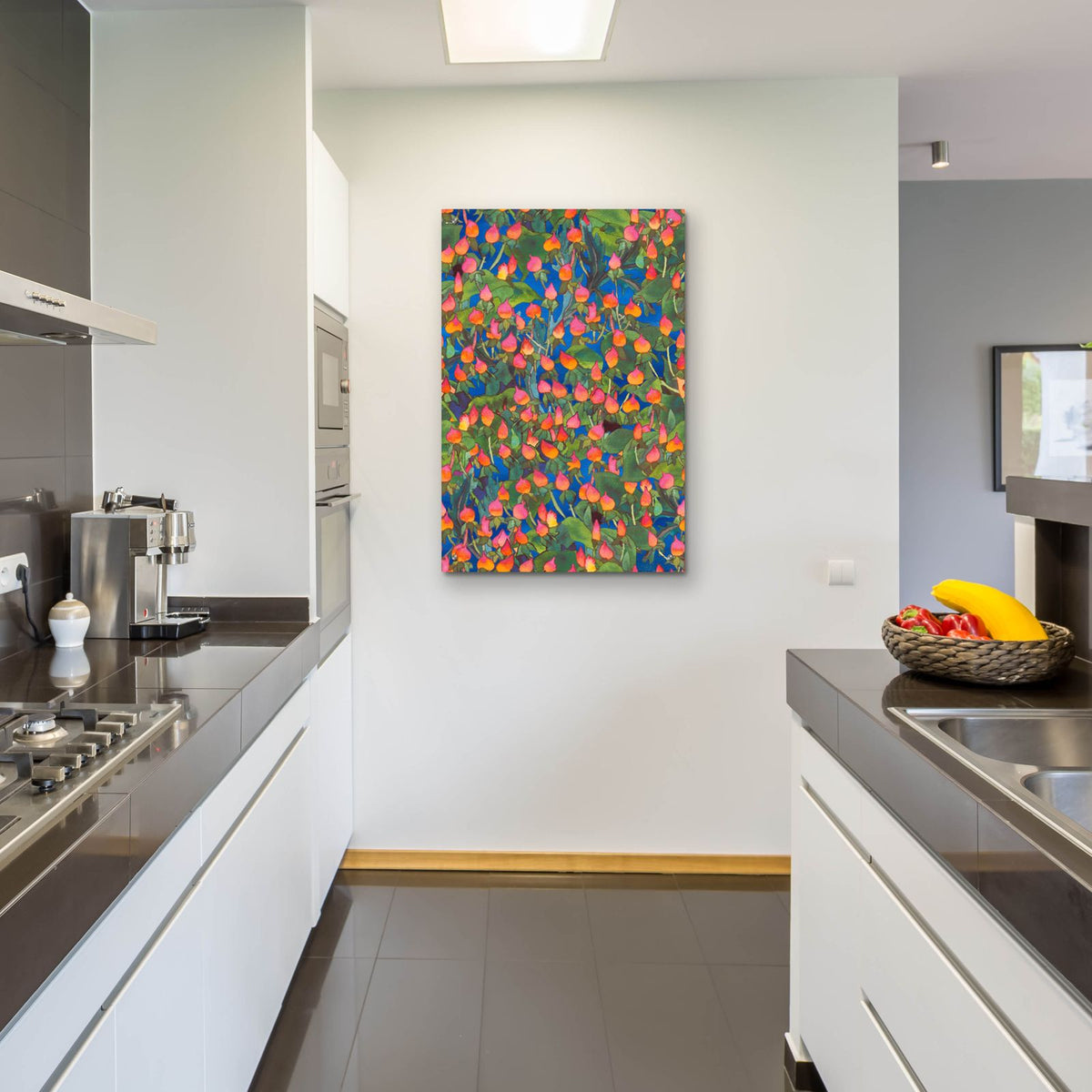 Dance Of Love- Small Flower Repeat by Carissa Luminess - 24x36 acrylic wall art in a room