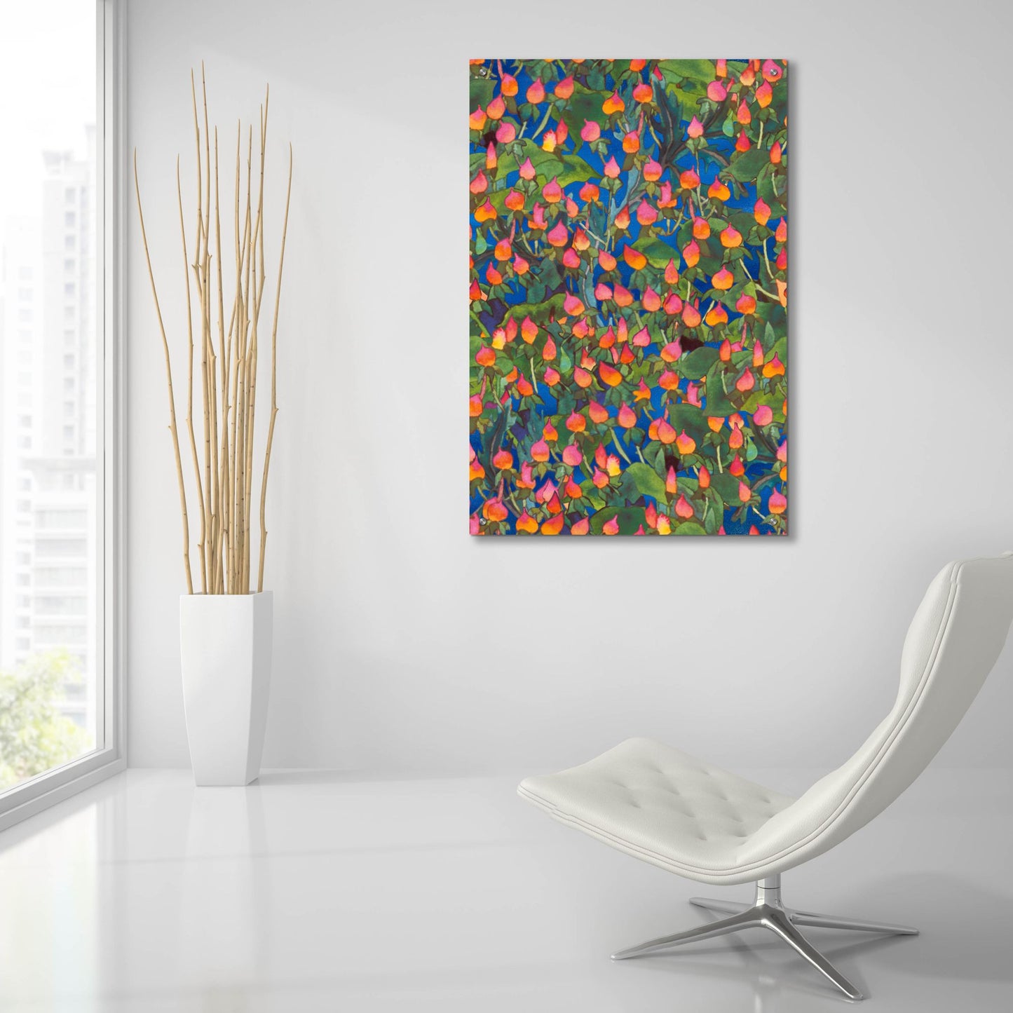 Epic Art 'Dance Of Love- Small Flower Repeat' by Carissa Luminess, Acrylic Glass Wall Art,24x36