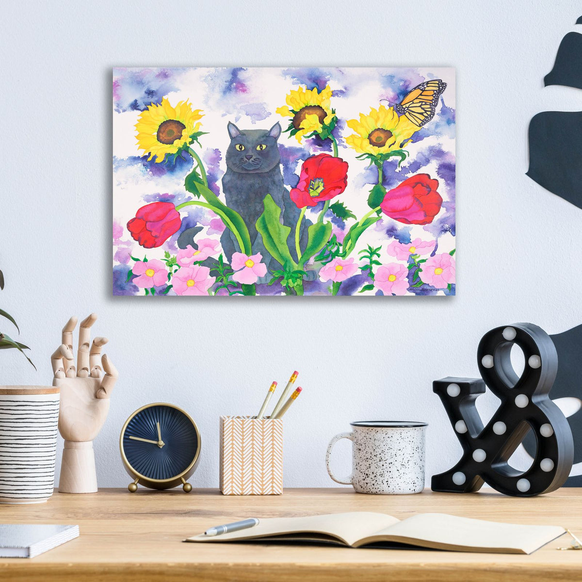 Russian Blue by Carissa Luminess - 16x12 acrylic wall art in a room