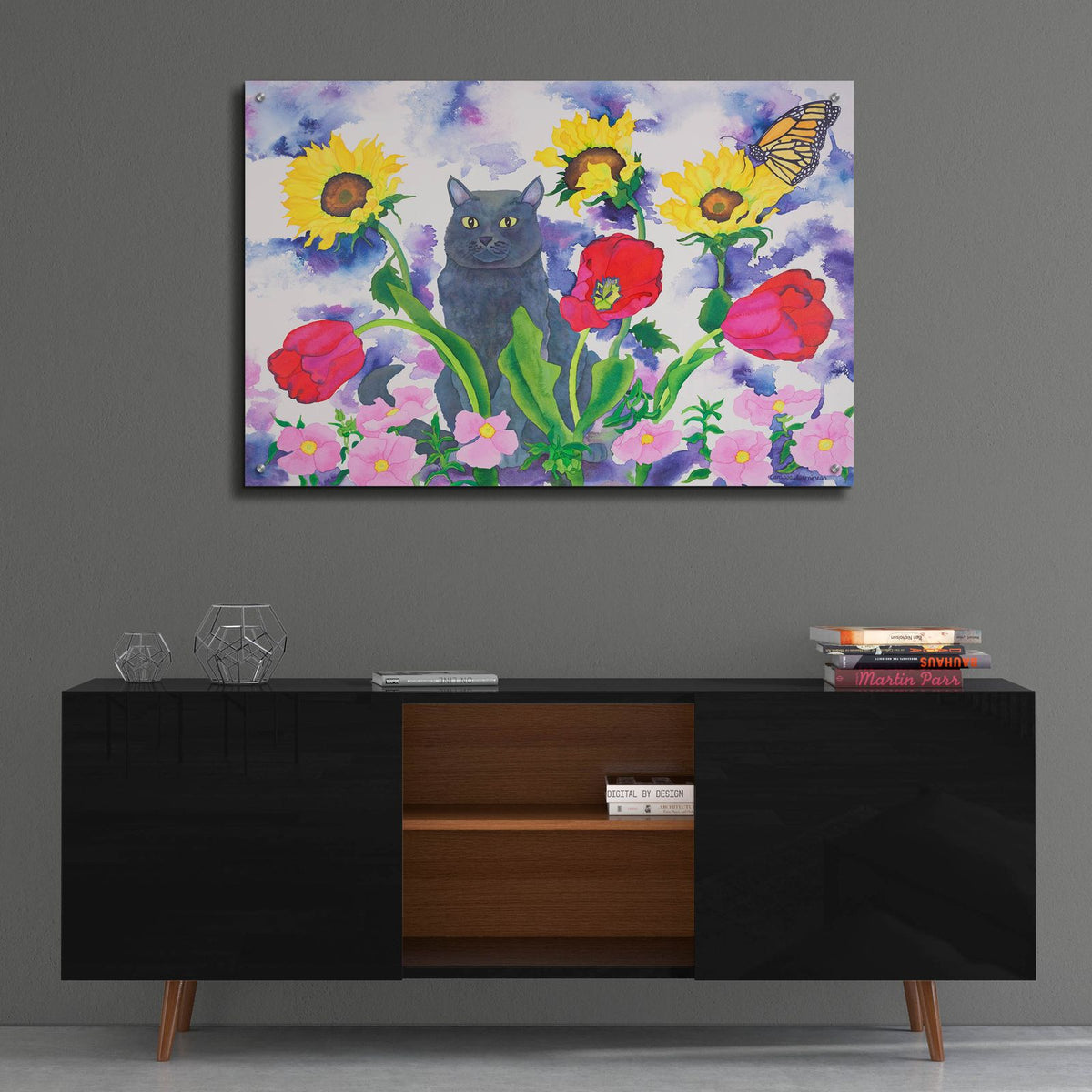 Russian Blue by Carissa Luminess - 36x24 acrylic wall art in a room