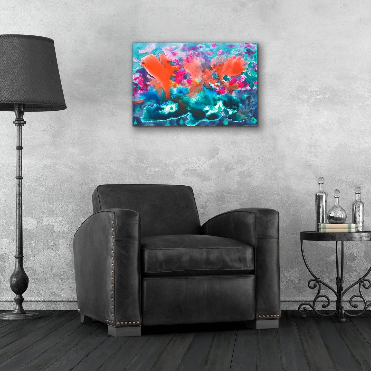 Epic Art 'Tropical Storm' by Carissa Luminess, Acrylic Glass Wall Art,24x16