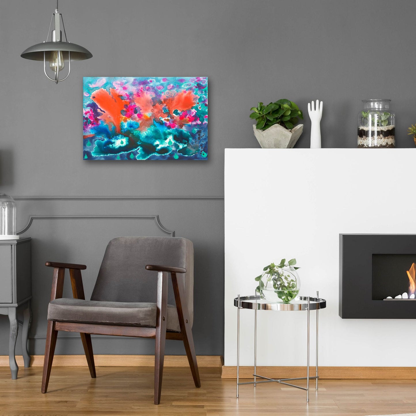 Epic Art 'Tropical Storm' by Carissa Luminess, Acrylic Glass Wall Art,24x16