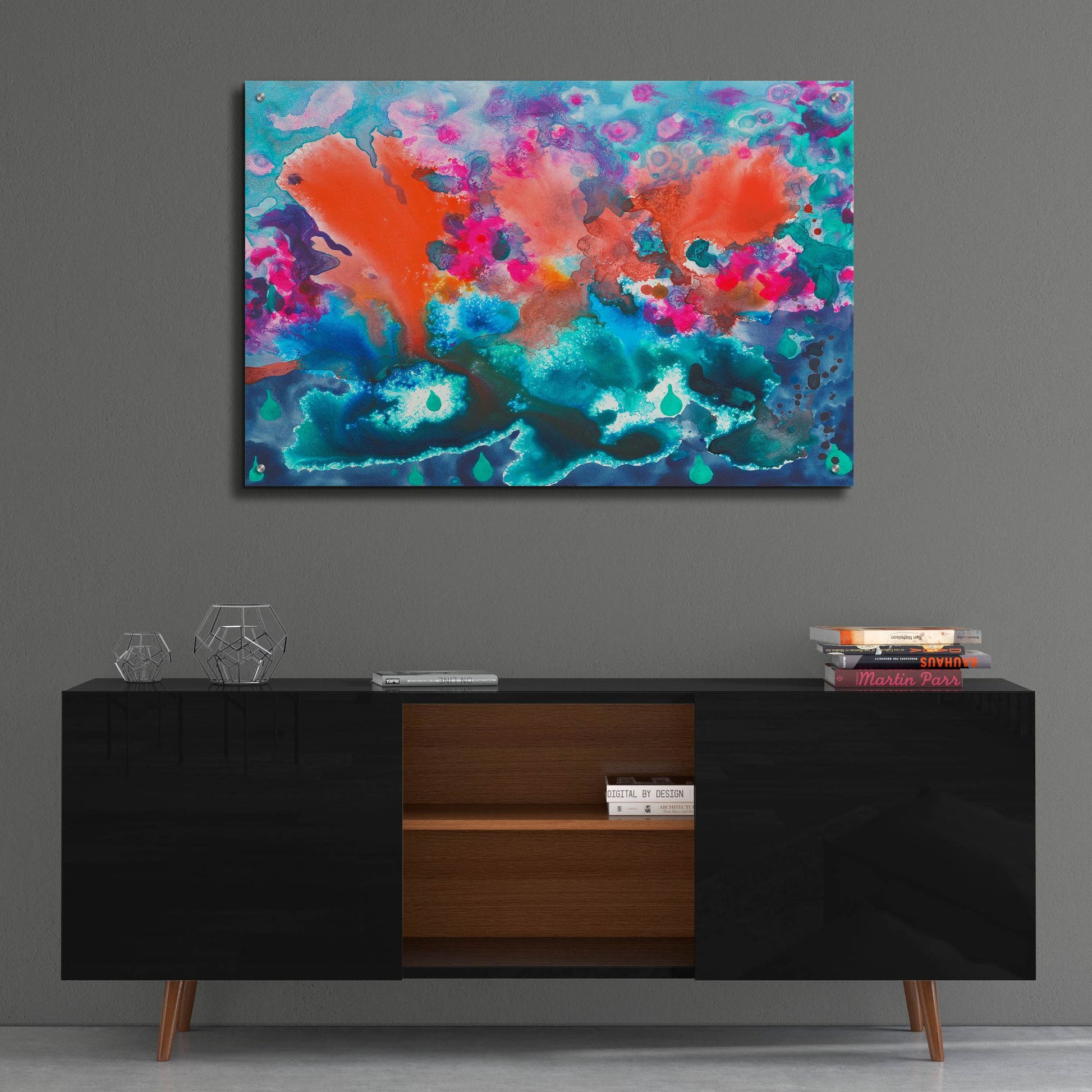 Epic Art 'Tropical Storm' by Carissa Luminess, Acrylic Glass Wall Art,36x24