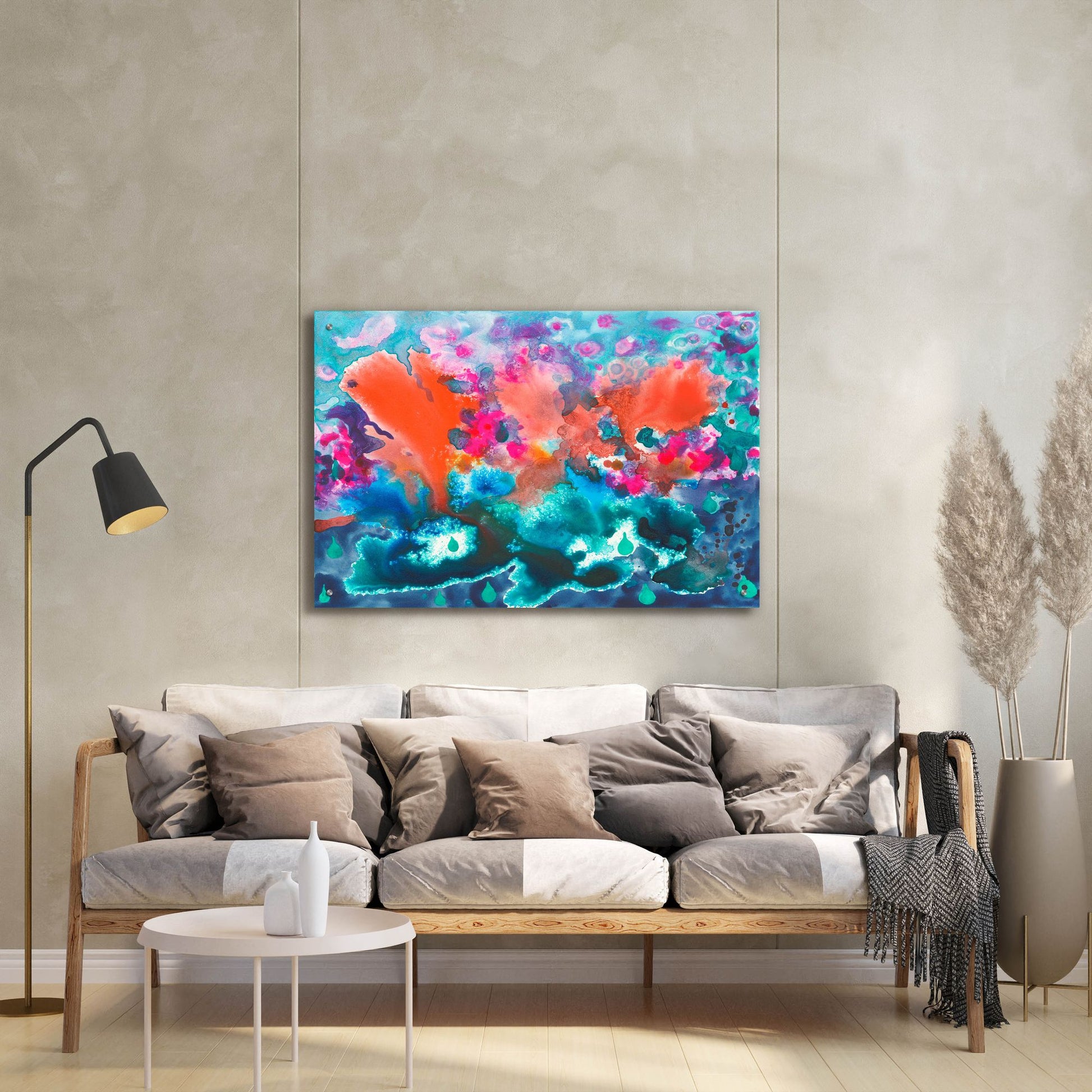 Epic Art 'Tropical Storm' by Carissa Luminess, Acrylic Glass Wall Art,36x24