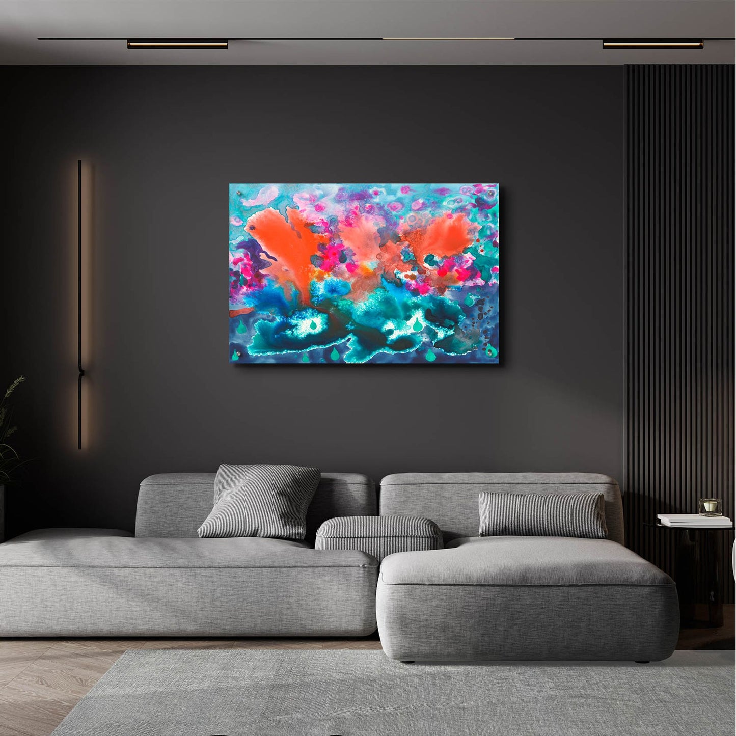 Epic Art 'Tropical Storm' by Carissa Luminess, Acrylic Glass Wall Art,36x24