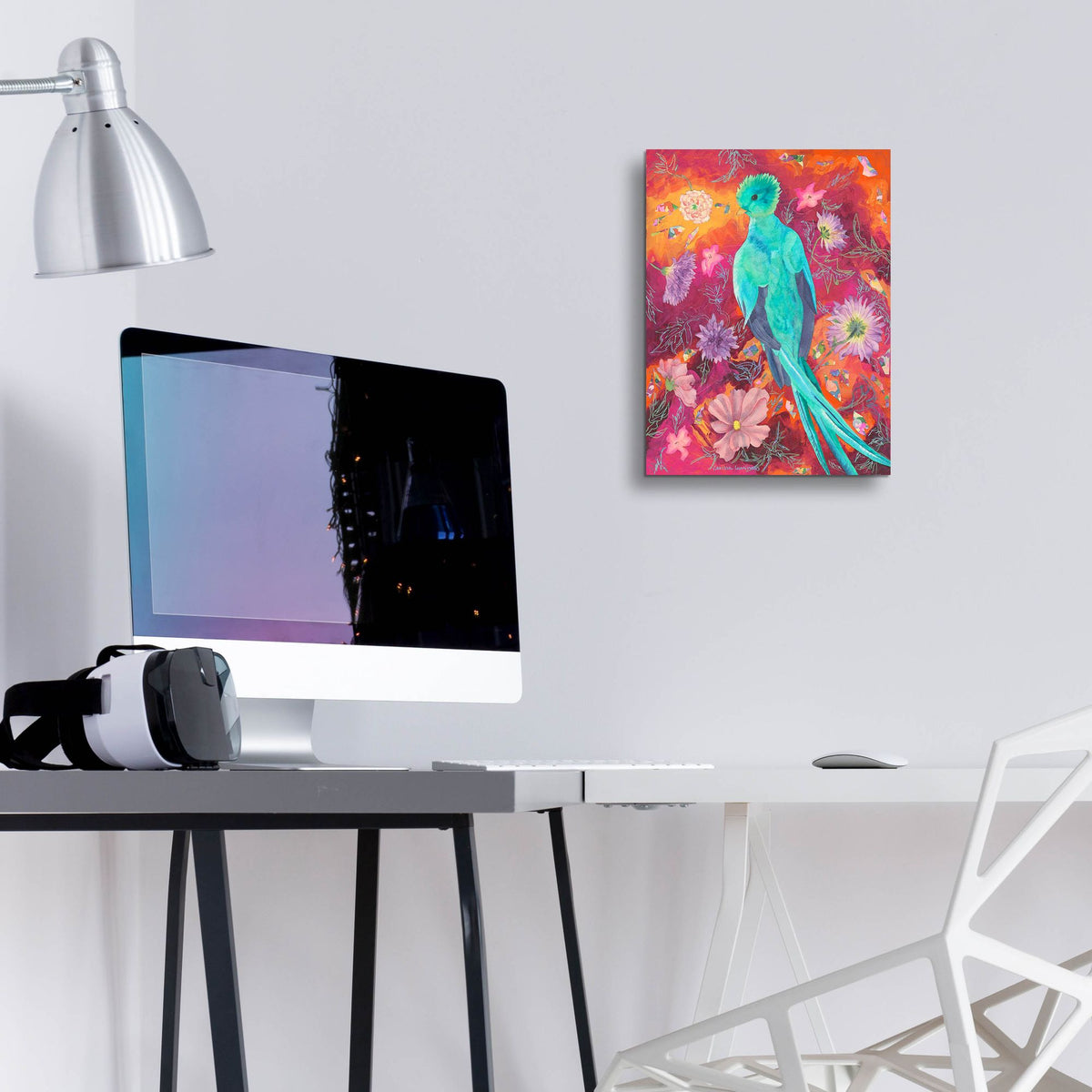 Epic Art 'Quetzecal' by Carissa Luminess, Acrylic Glass Wall Art,12x16