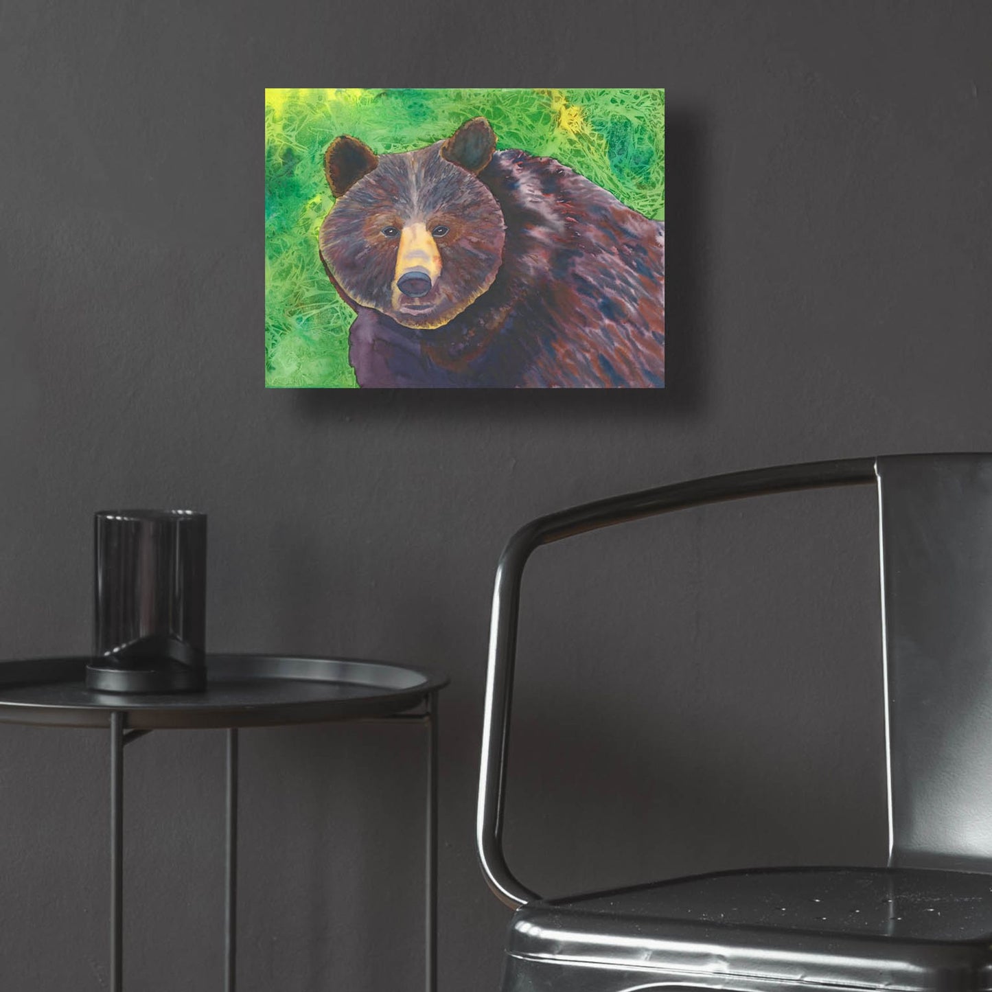 Epic Art 'Bear' by Carissa Luminess, Acrylic Glass Wall Art,16x12