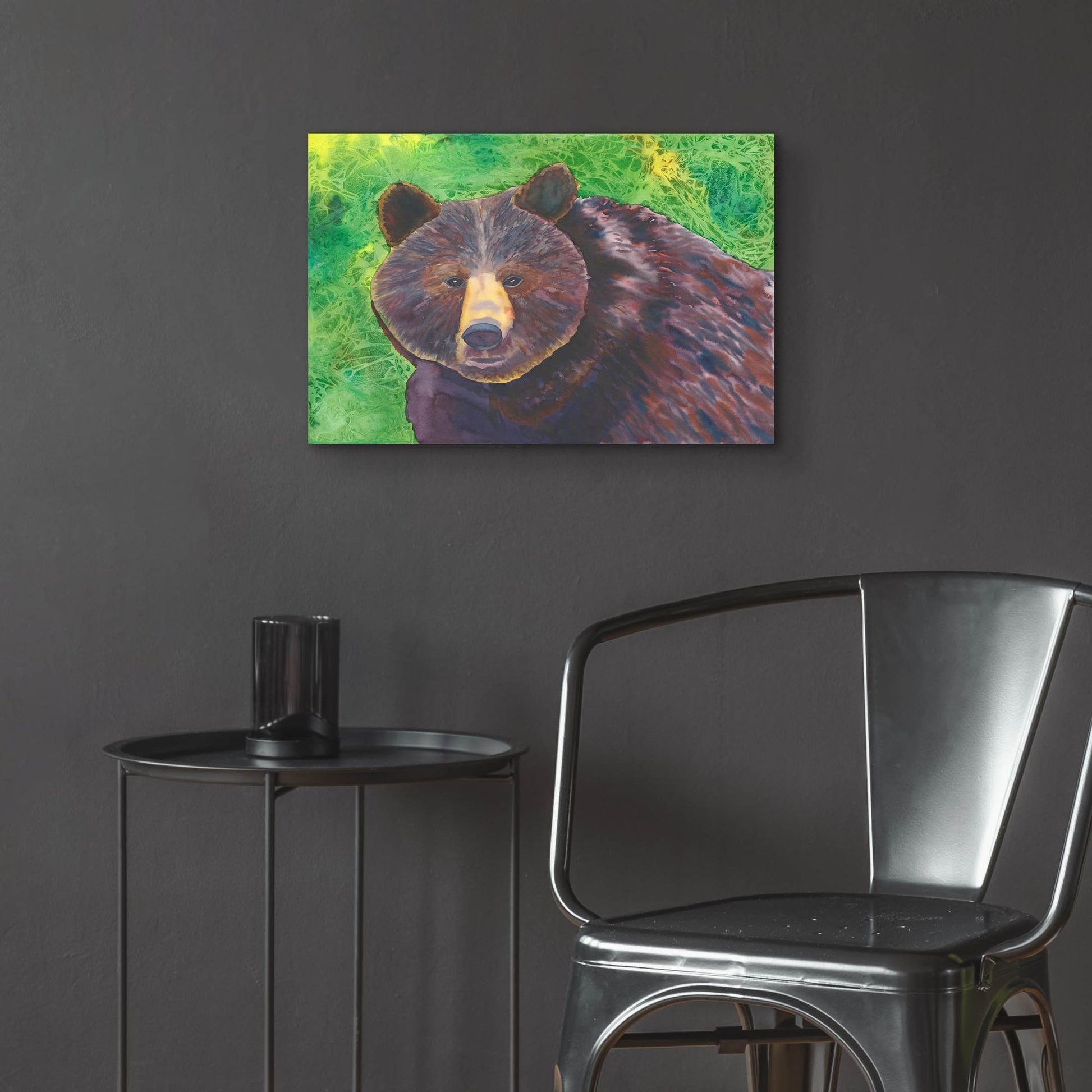 Epic Art 'Bear' by Carissa Luminess, Acrylic Glass Wall Art,24x16