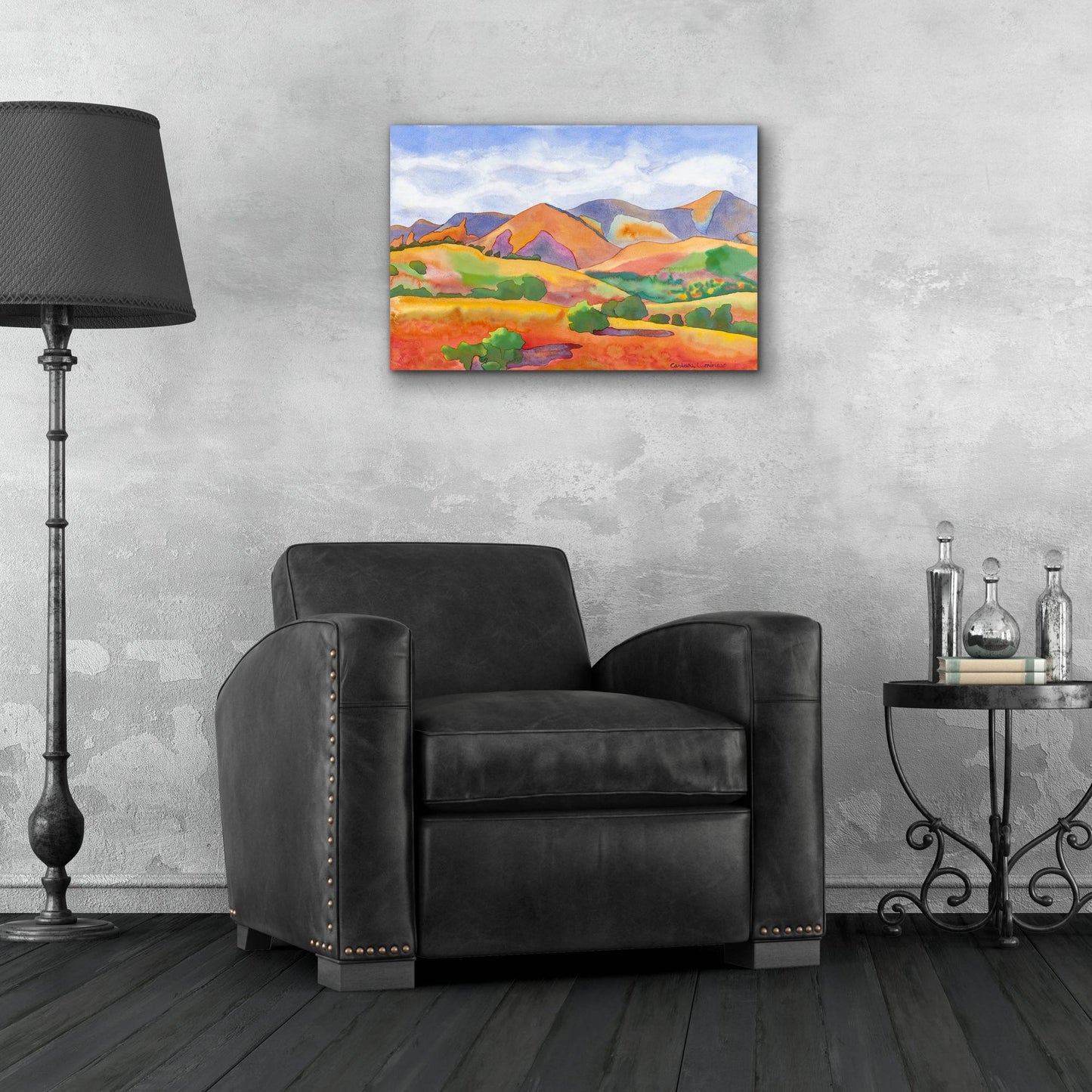 Epic Art 'Golden Hills' by Carissa Luminess, Acrylic Glass Wall Art,24x16