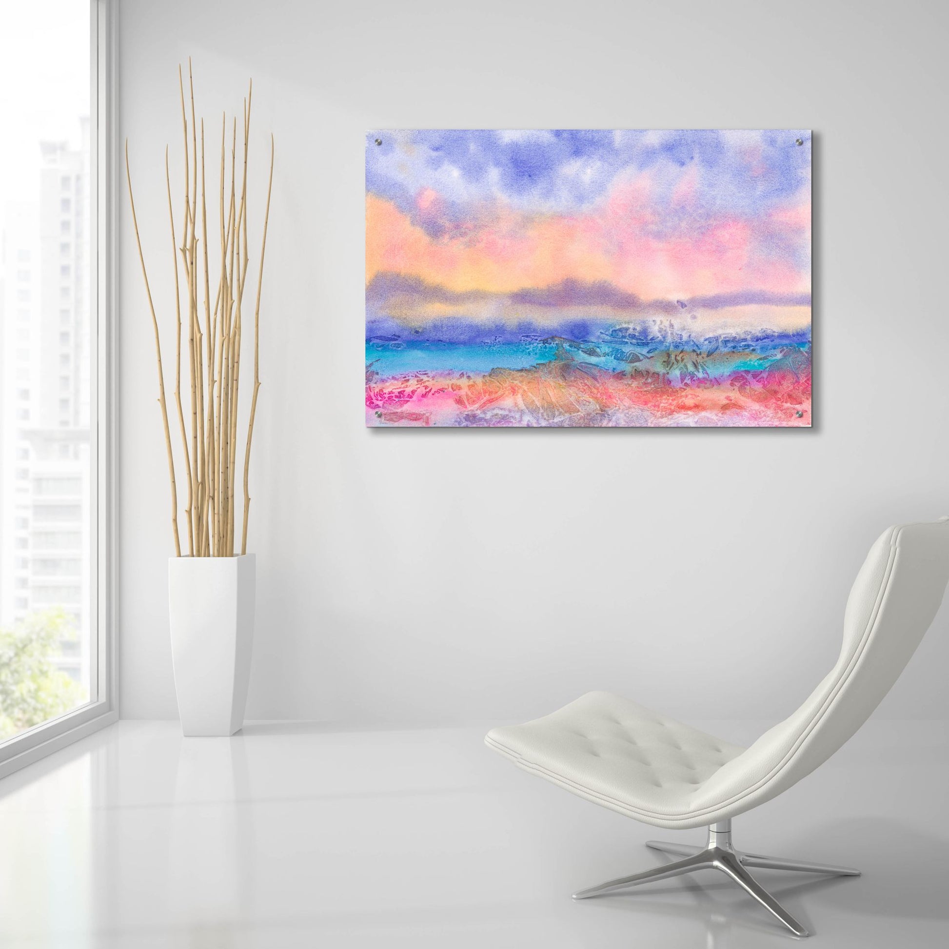 Epic Art 'Island Mystique' by Carissa Luminess, Acrylic Glass Wall Art,36x24