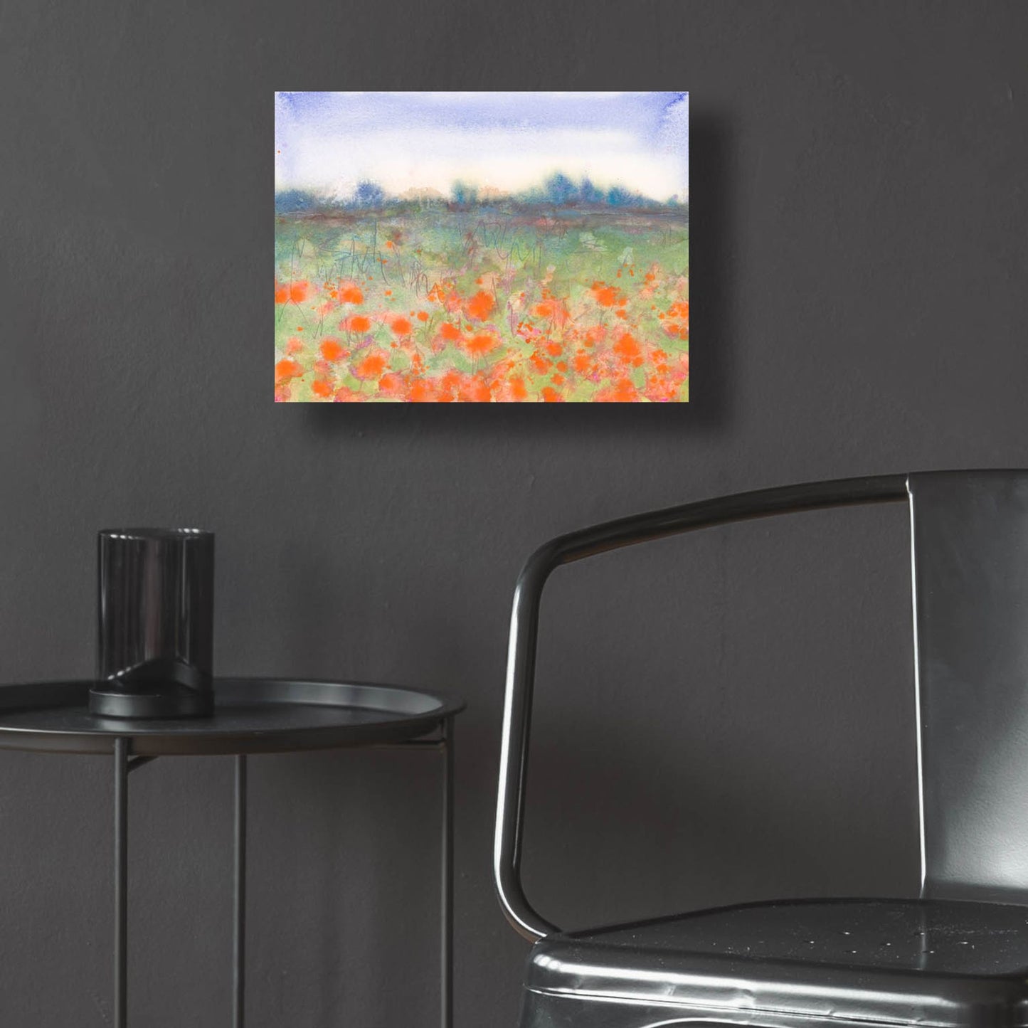 Epic Art 'Poppy Meadow' by Carissa Luminess, Acrylic Glass Wall Art,16x12