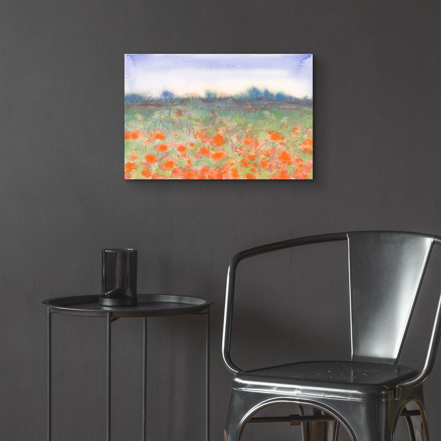 Epic Art 'Poppy Meadow' by Carissa Luminess, Acrylic Glass Wall Art,24x16