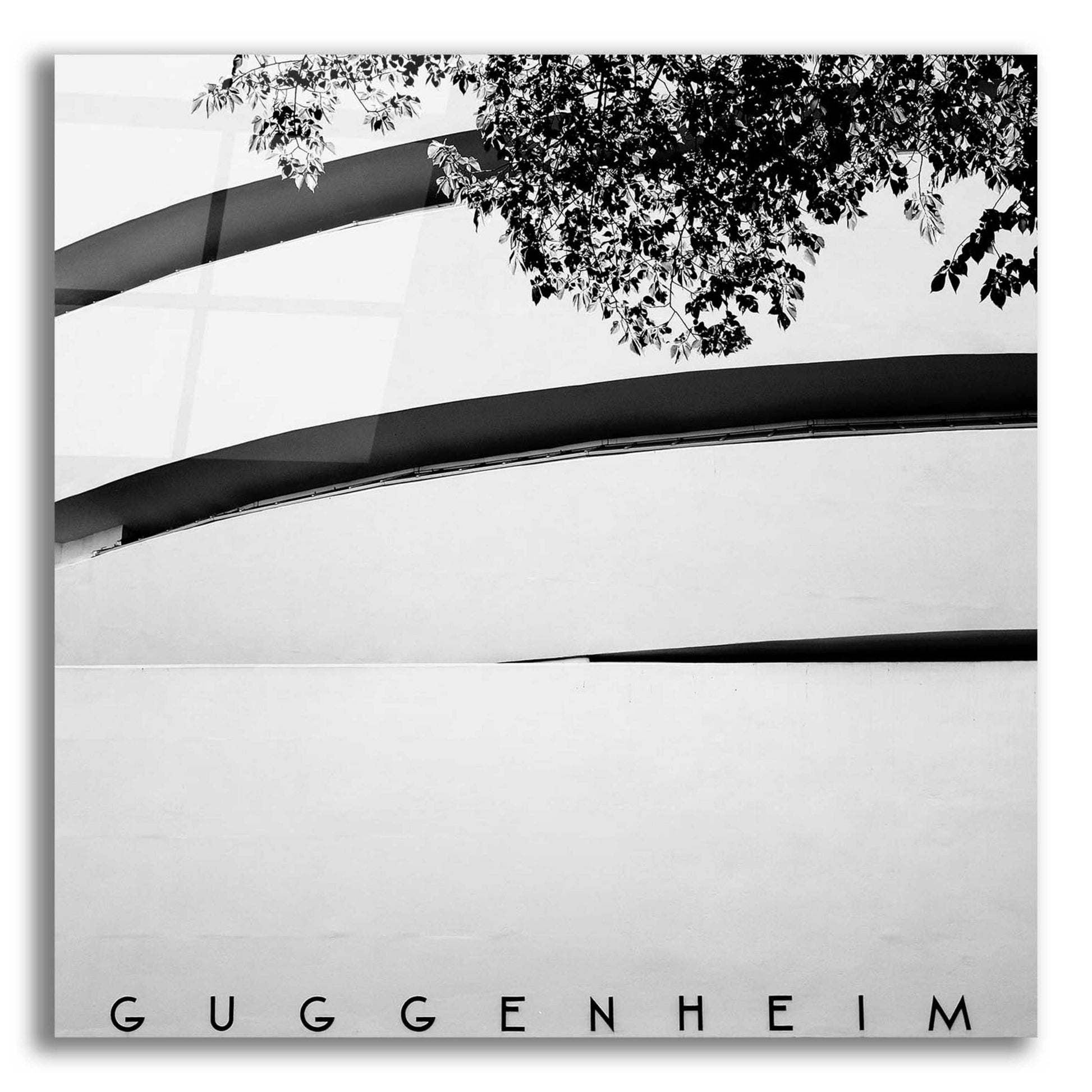 Epic Art 'NYC Guggenheim' by Nina Papiorek, Acrylic Glass Wall Art,12x12