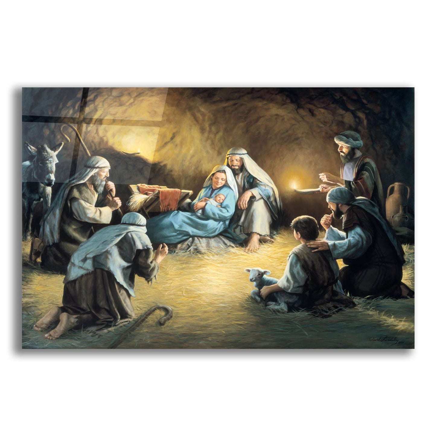 Epic Art 'Nativity' by David Lindsley, Acrylic Glass Wall Art