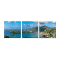 Epic Art 'Saint Thomas US Virgin Islands' by Epic Portfolio, Acrylic Glass Wall Art 3 Piece