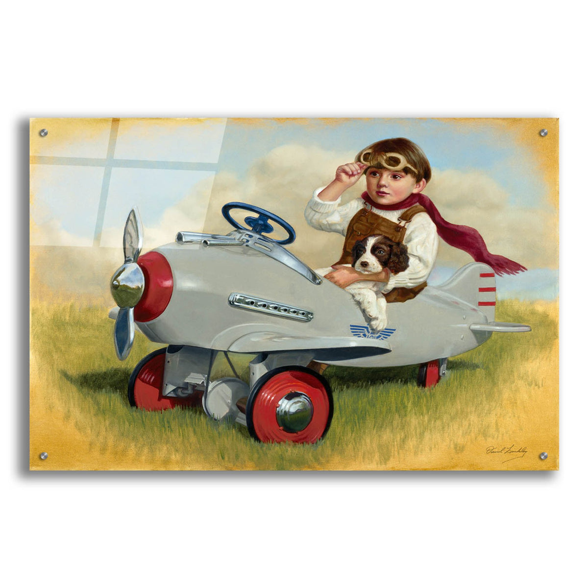 Epic Art '1941 Steelcraft Pursuit Plane' by David Lindsley, Acrylic Glass Wall Art