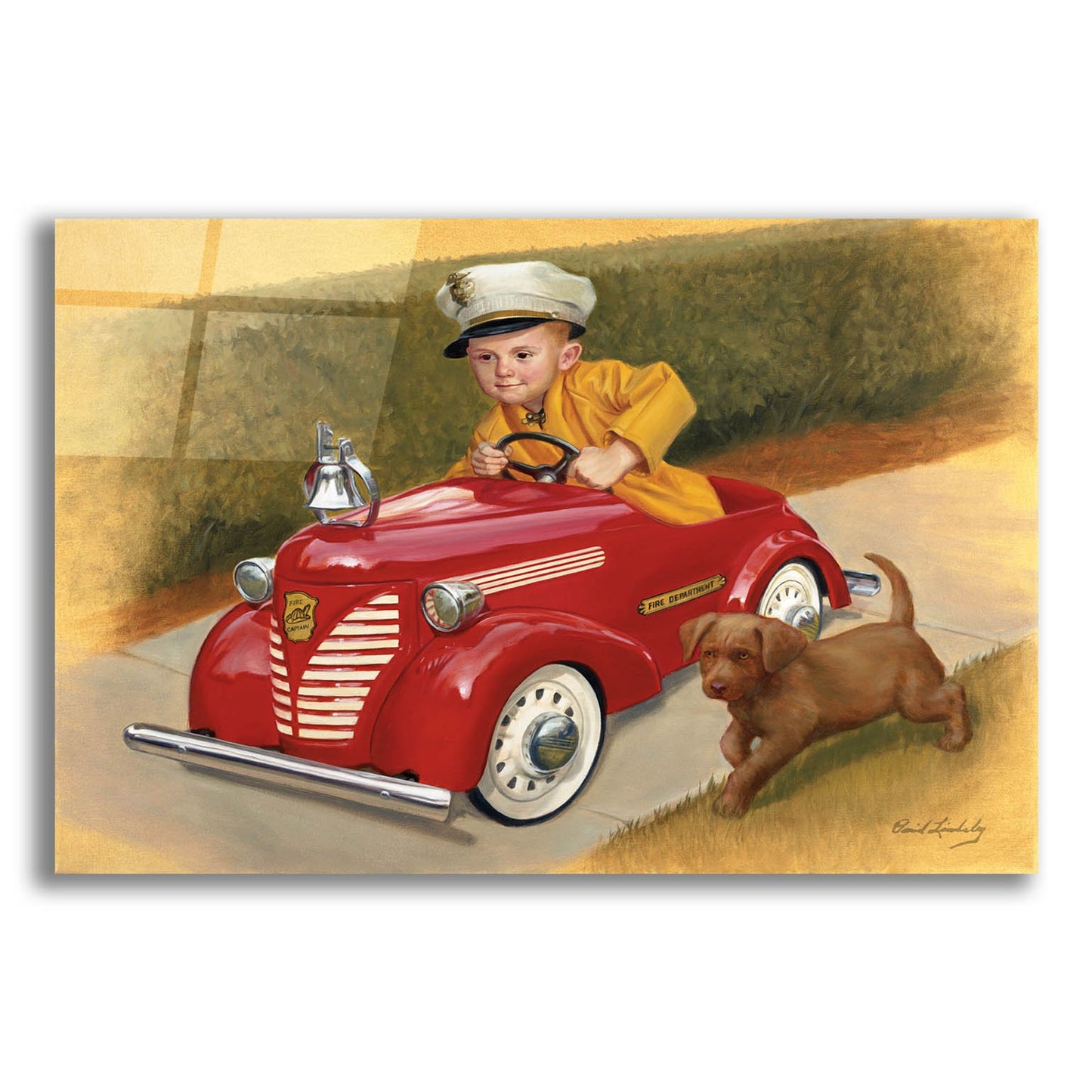 Epic Art '1937 Garton Ford Fire Chief' by David Lindsley, Acrylic Glass Wall Art