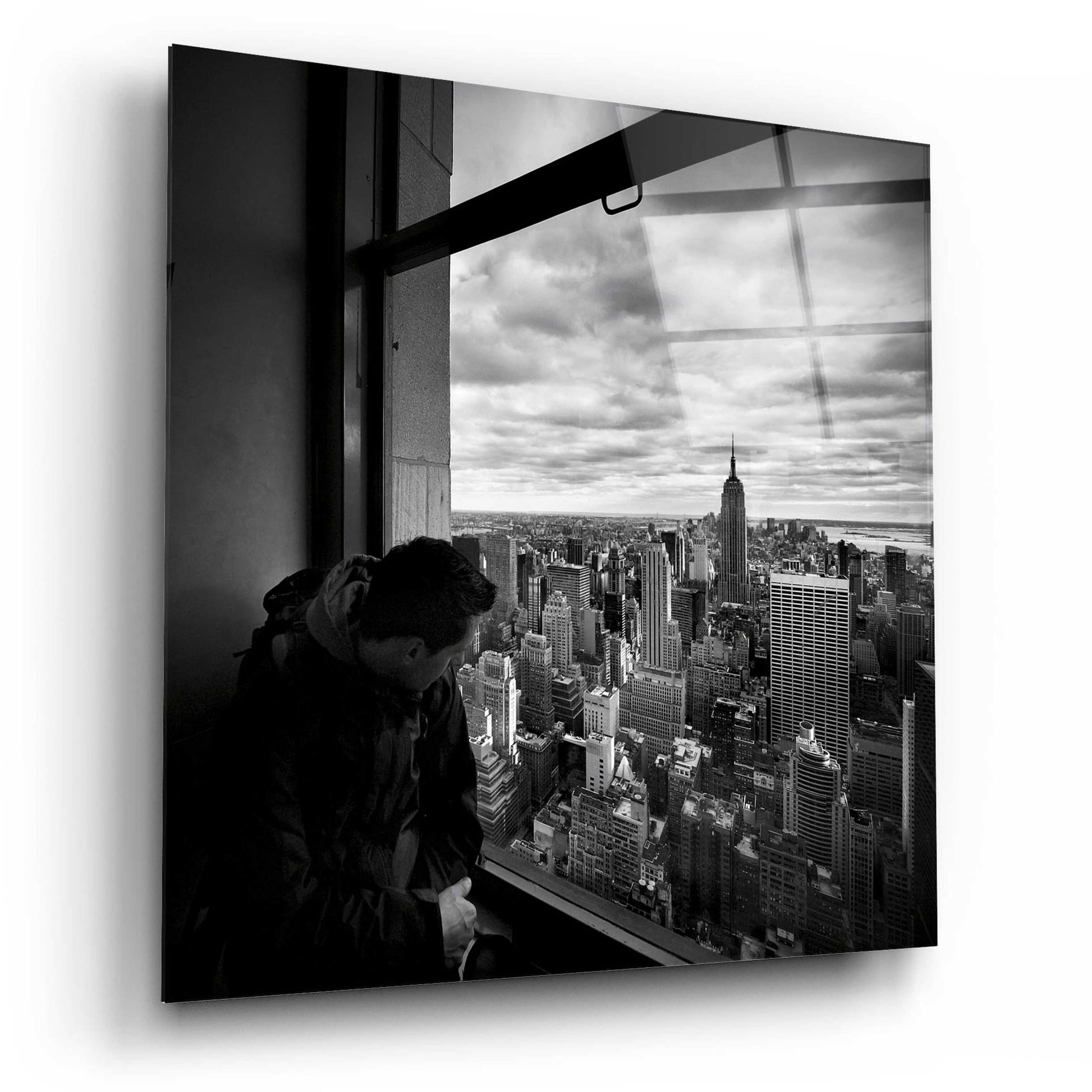 Epic Art 'NYC Manhattan View' by Nina Papiorek, Acrylic Glass Wall Art,12x12