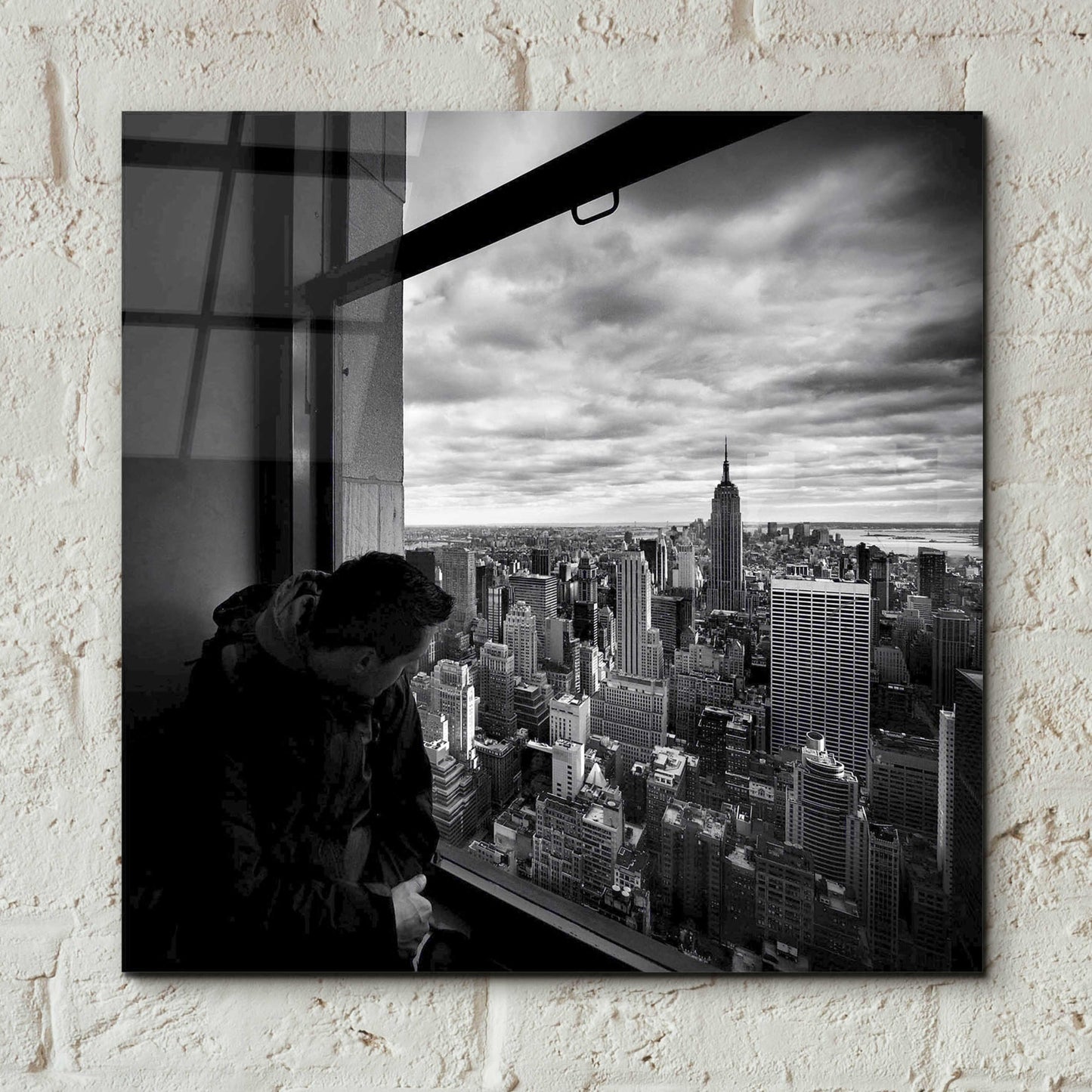 Epic Art 'NYC Manhattan View' by Nina Papiorek, Acrylic Glass Wall Art,12x12