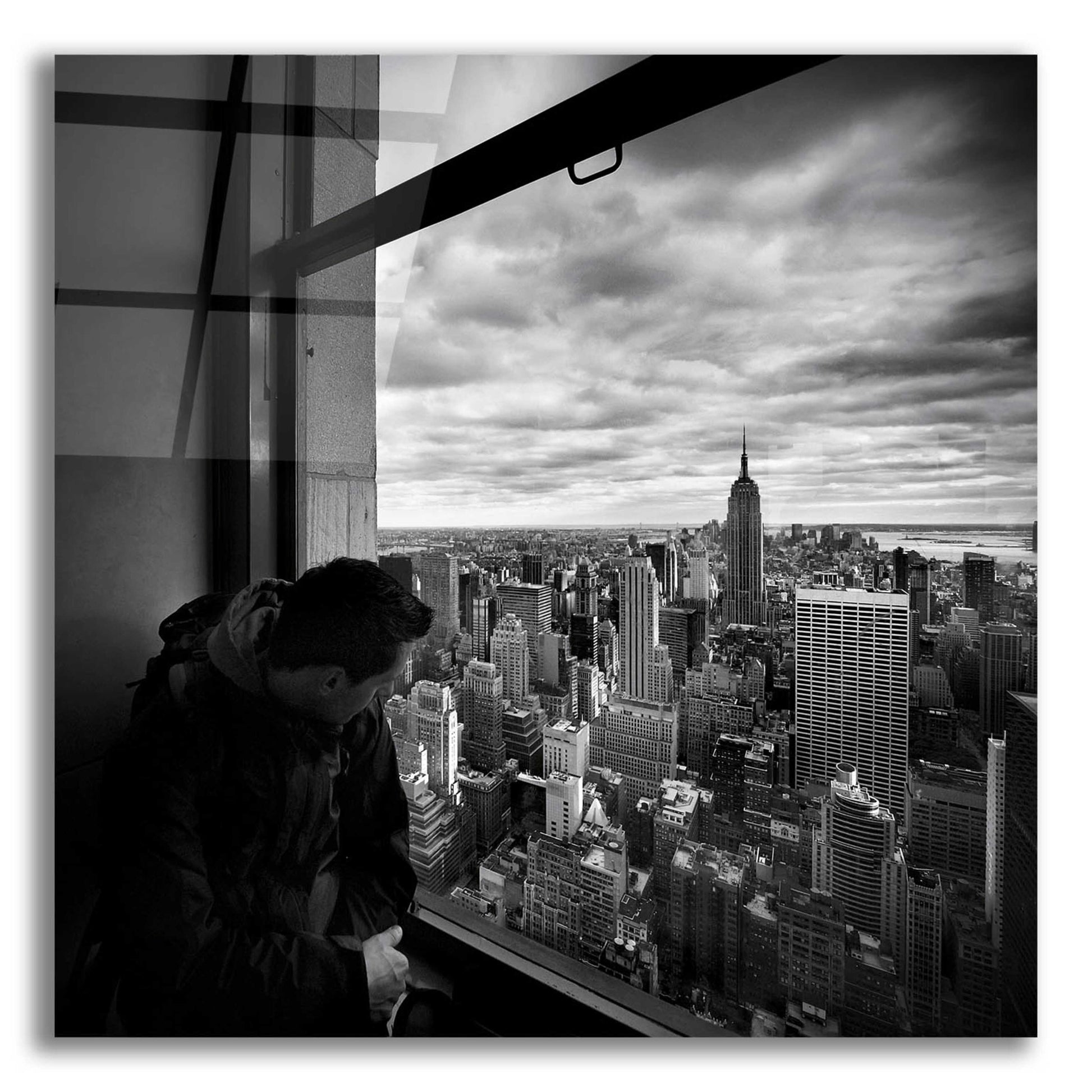 Epic Art 'NYC Manhattan View' by Nina Papiorek, Acrylic Glass Wall Art,12x12