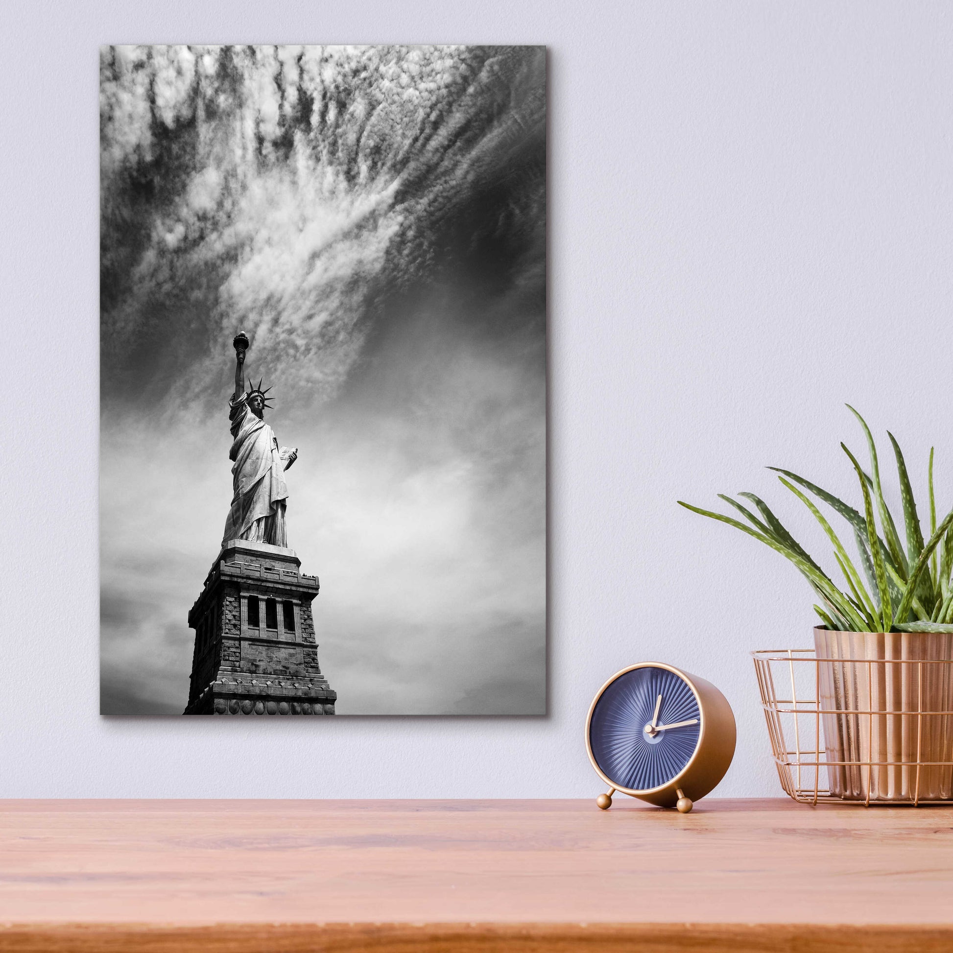 Epic Art 'NYC Miss Liberty' by Nina Papiorek, Acrylic Glass Wall Art,12x16