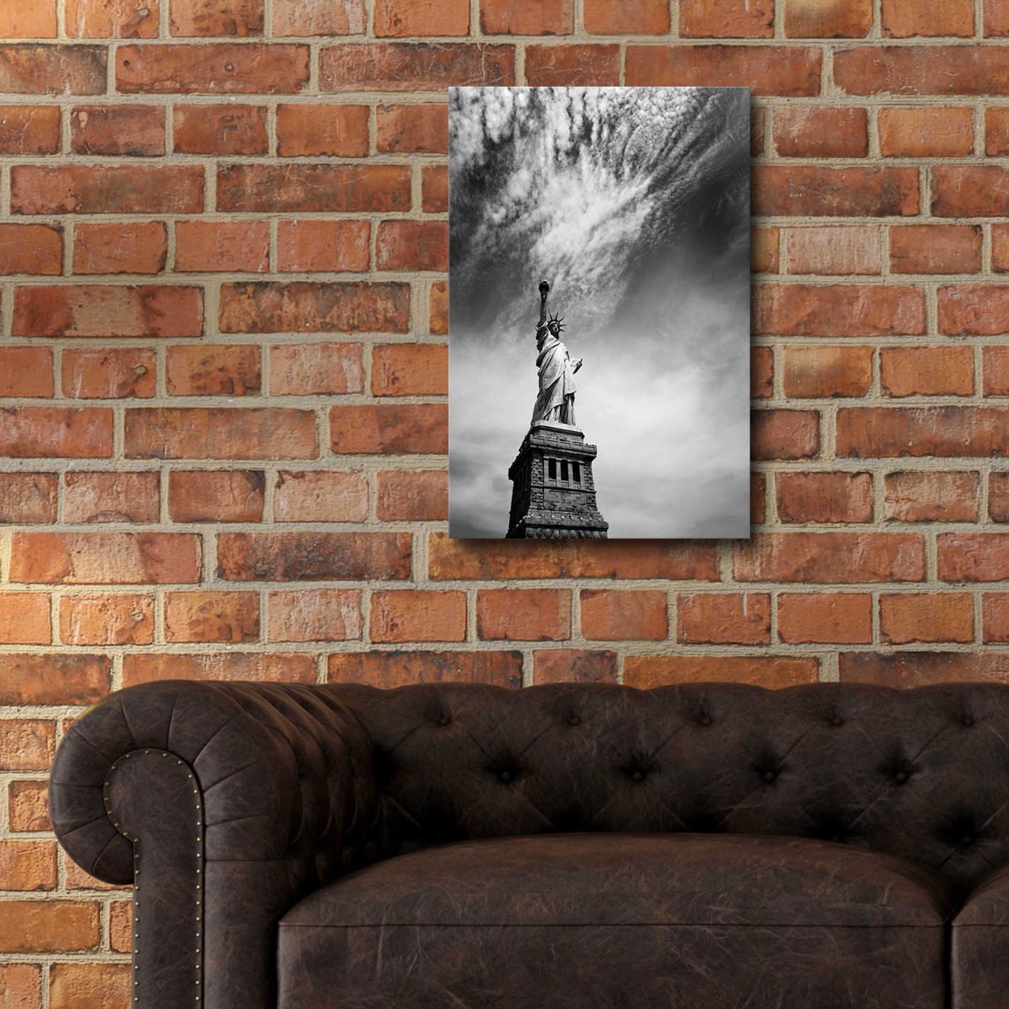 Epic Art 'NYC Miss Liberty' by Nina Papiorek, Acrylic Glass Wall Art,16x24