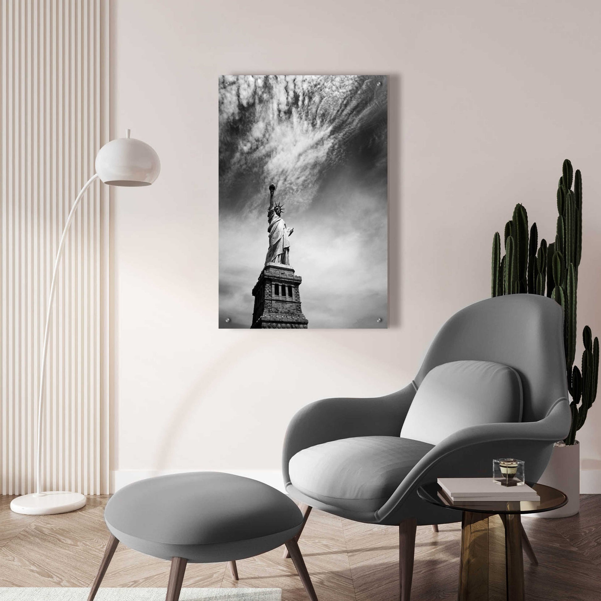 Epic Art 'NYC Miss Liberty' by Nina Papiorek, Acrylic Glass Wall Art,24x36