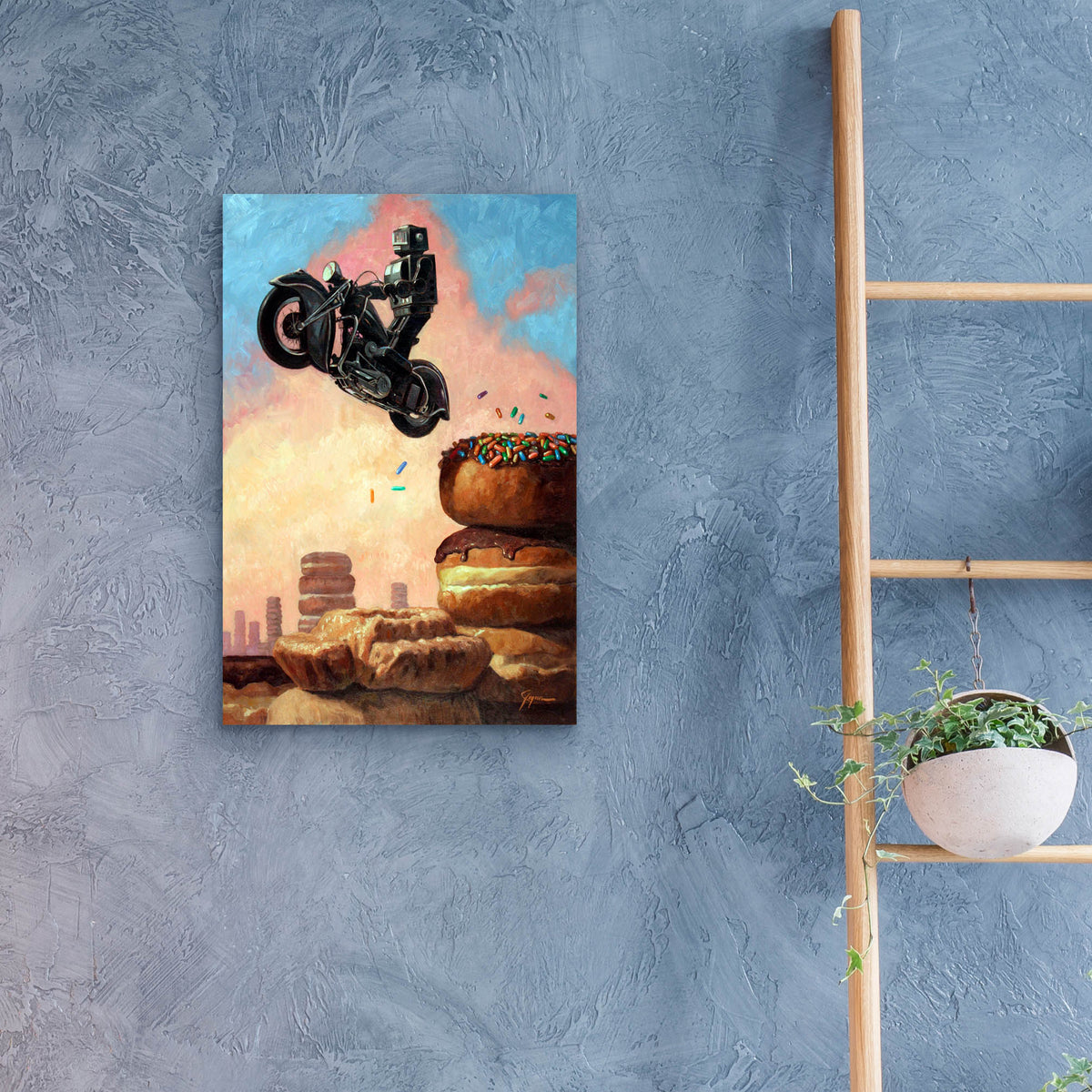 Epic Art 'Dark Rider Again' by Eric Joyner, Acrylic Glass Wall Art,16x24