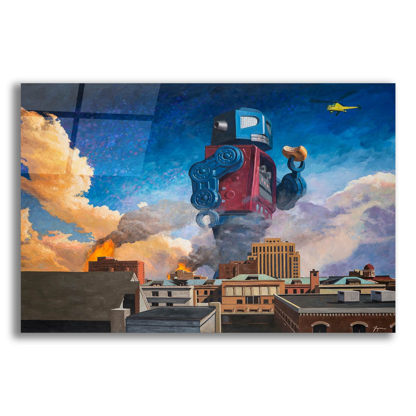 Epic Art 'Lunchtime' by Eric Joyner, Acrylic Glass Wall Art,24x16