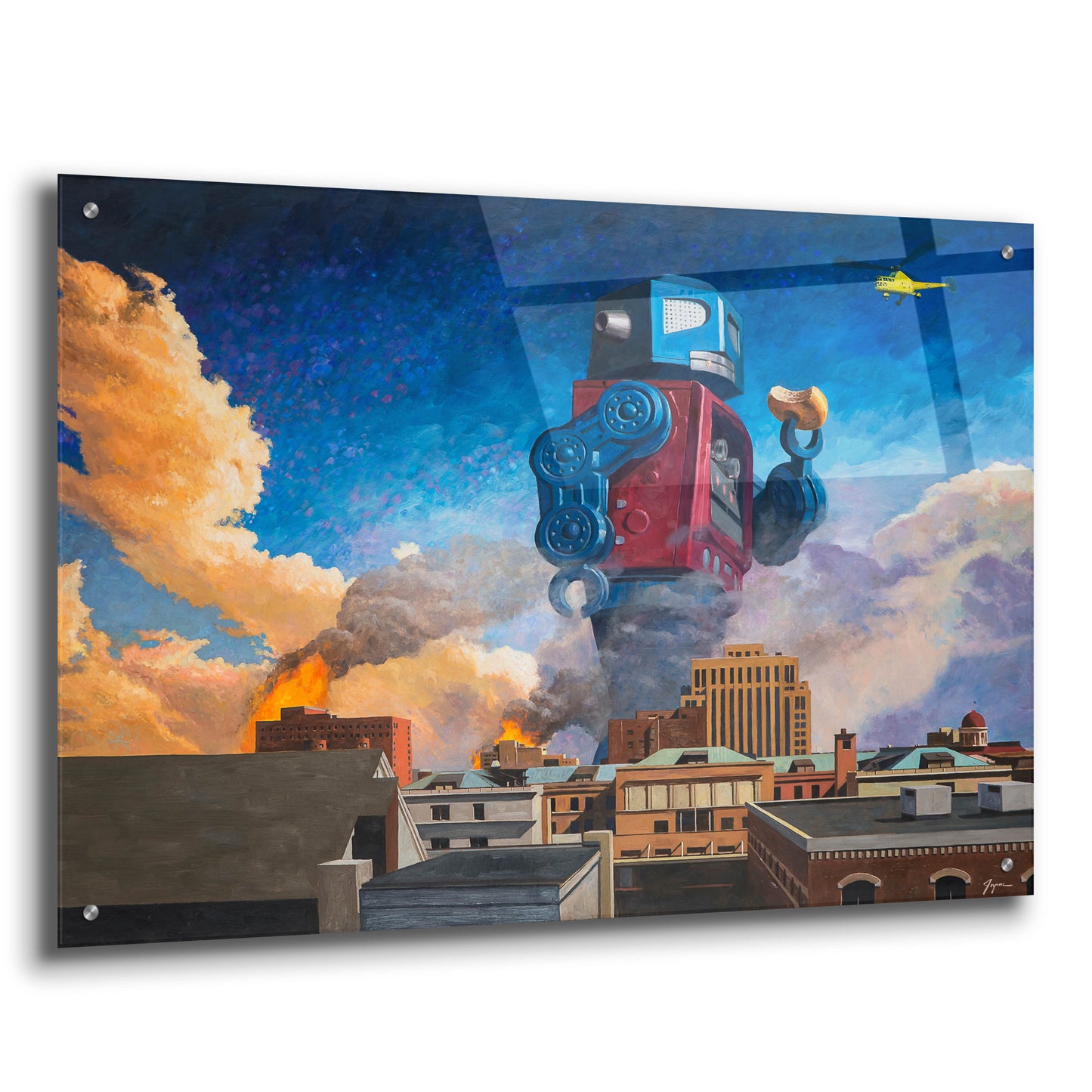 Epic Art 'Lunchtime' by Eric Joyner, Acrylic Glass Wall Art,36x24