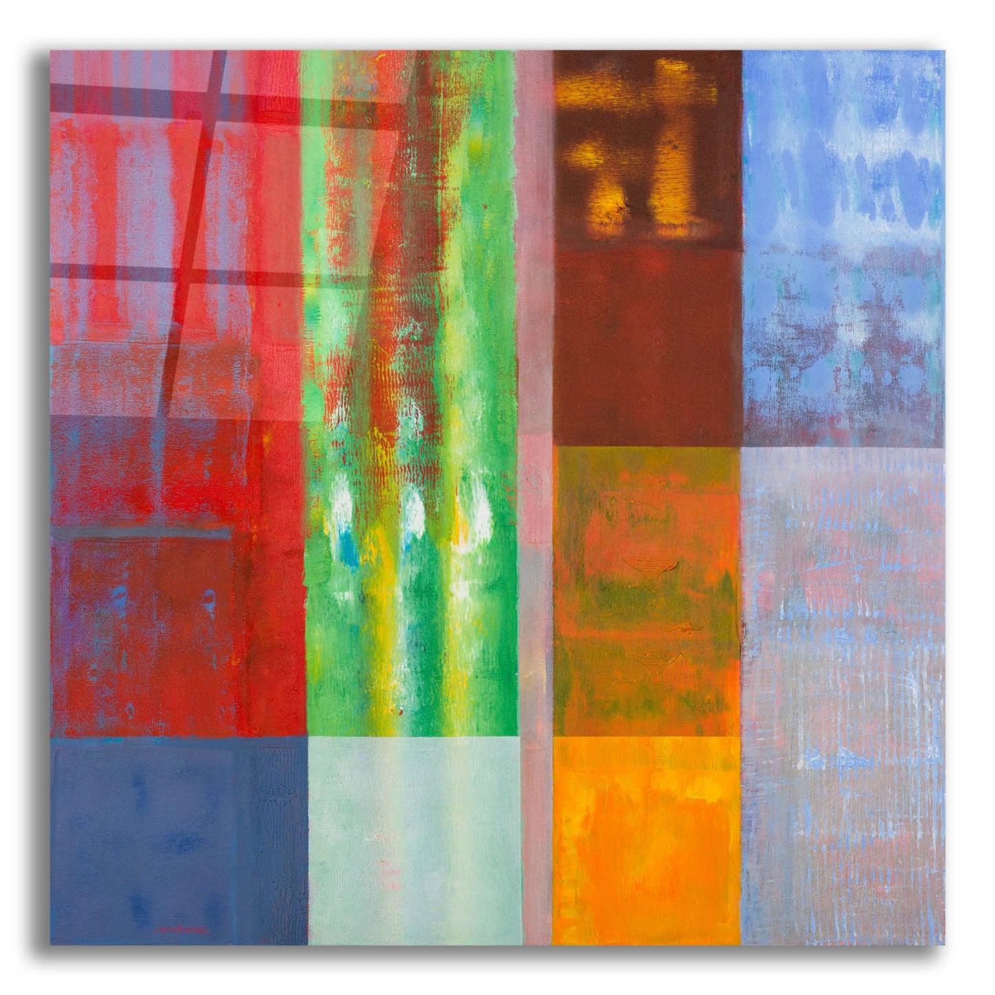 Epic Art 'Color Storm Vision' by Hooshang Khorasani, Acrylic Glass Wall Art,36x36