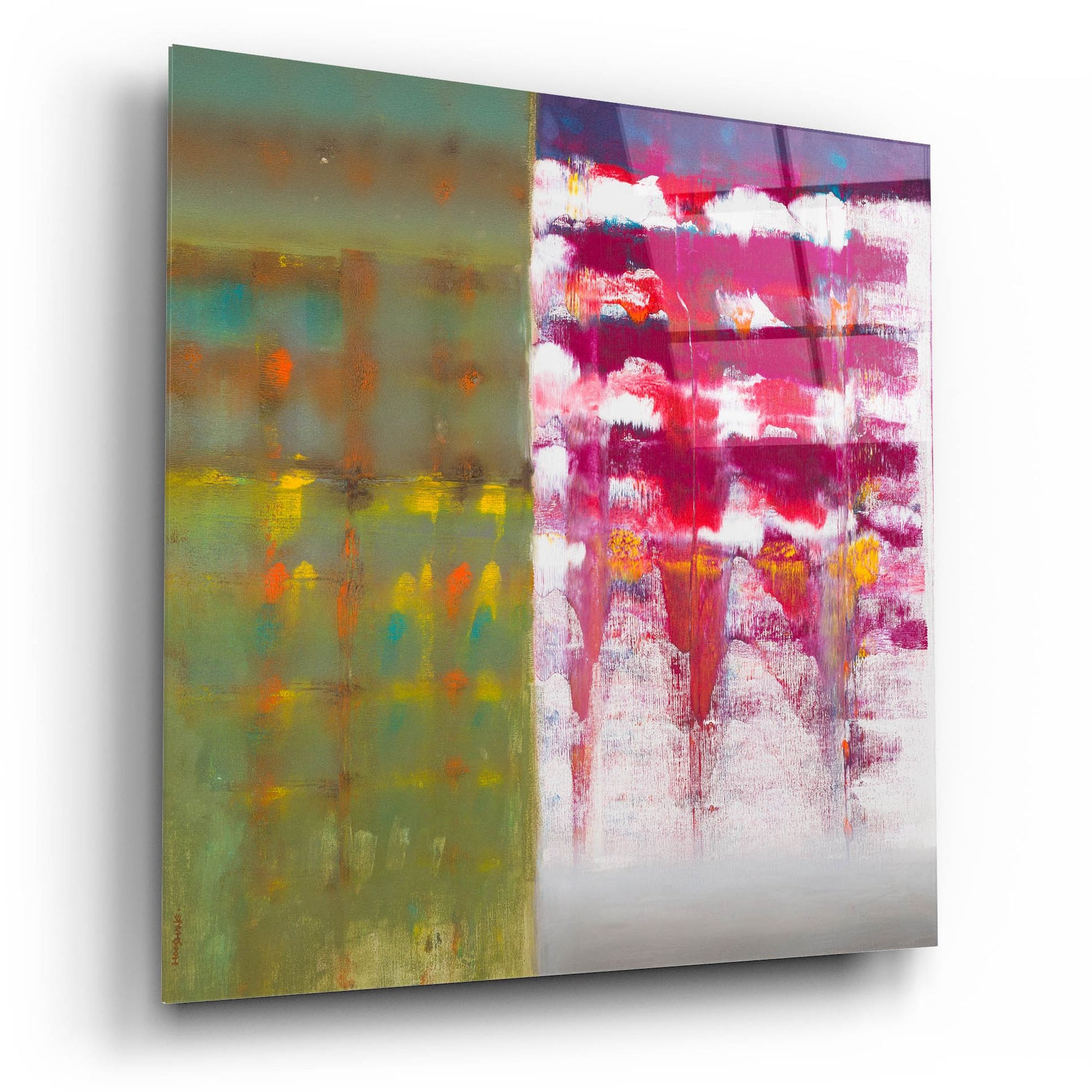 Epic Art 'Color Storm Resonance' by Hooshang Khorasani, Acrylic Glass Wall Art,12x12